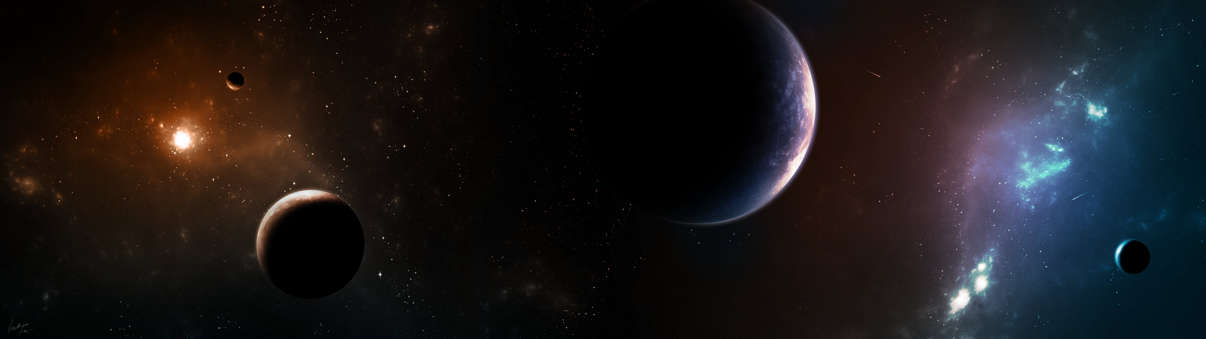nebula, night, star - Space, illustration, moon Surface, orbiting, astronaut, black Color, astronomy, shiny, saturn, outdoors, constellation, galaxy, space, HD Wallpaper