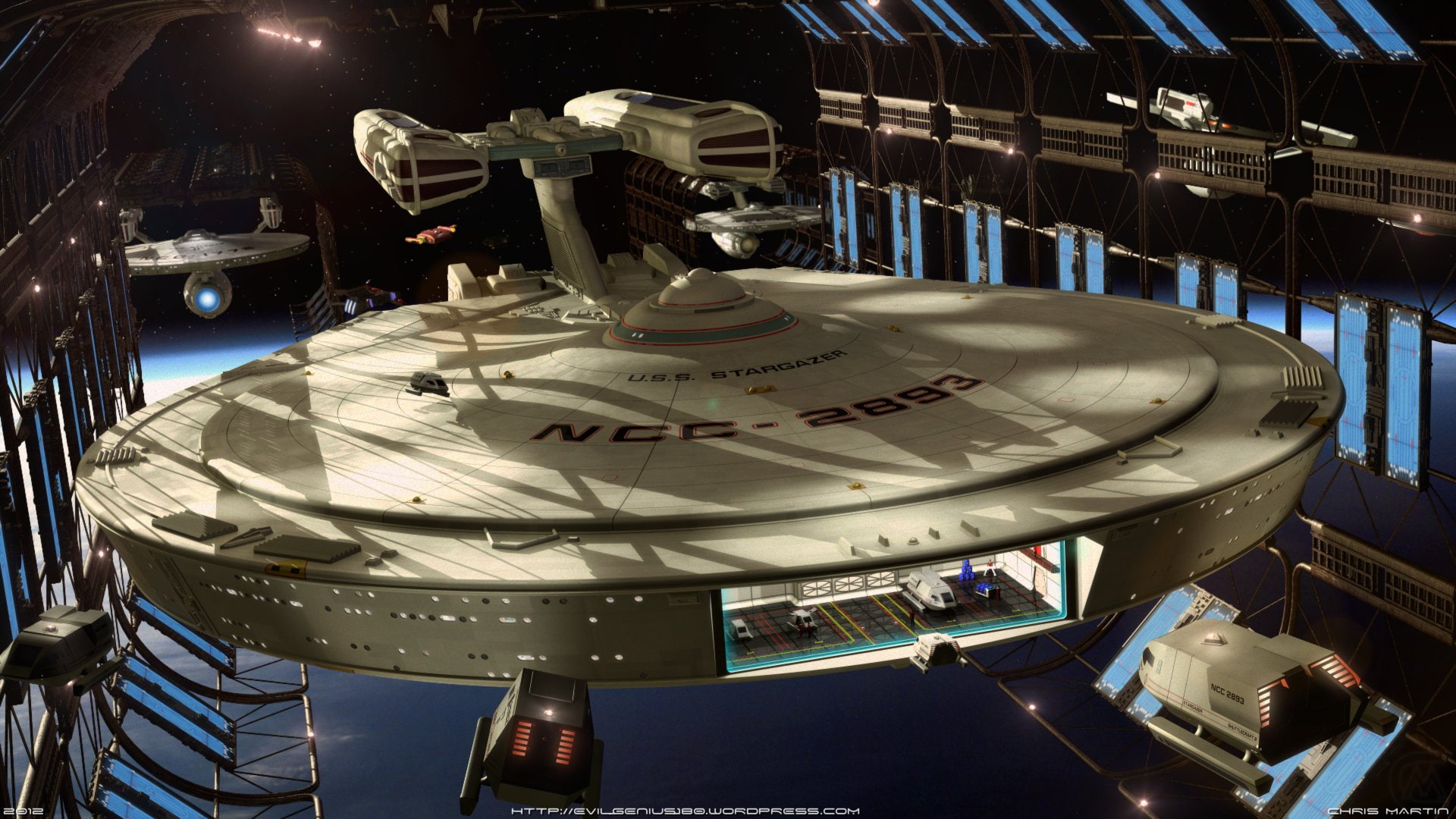 Star Trek, USS Stargazer (NCC-2893), 1080P, HD Wallpaper