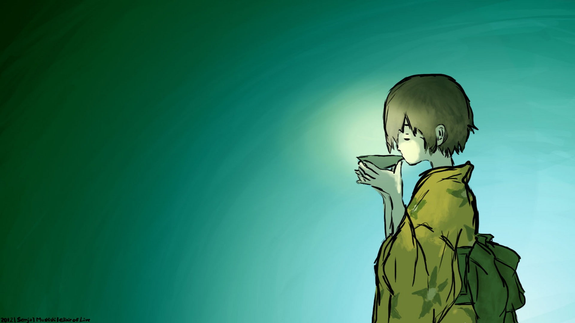 female likeness, copy space, statue, sky, 1080P, representation, craft, Mushishi, creativity, sculpture, low angle view, green color, no people, fashion, HD Wallpaper