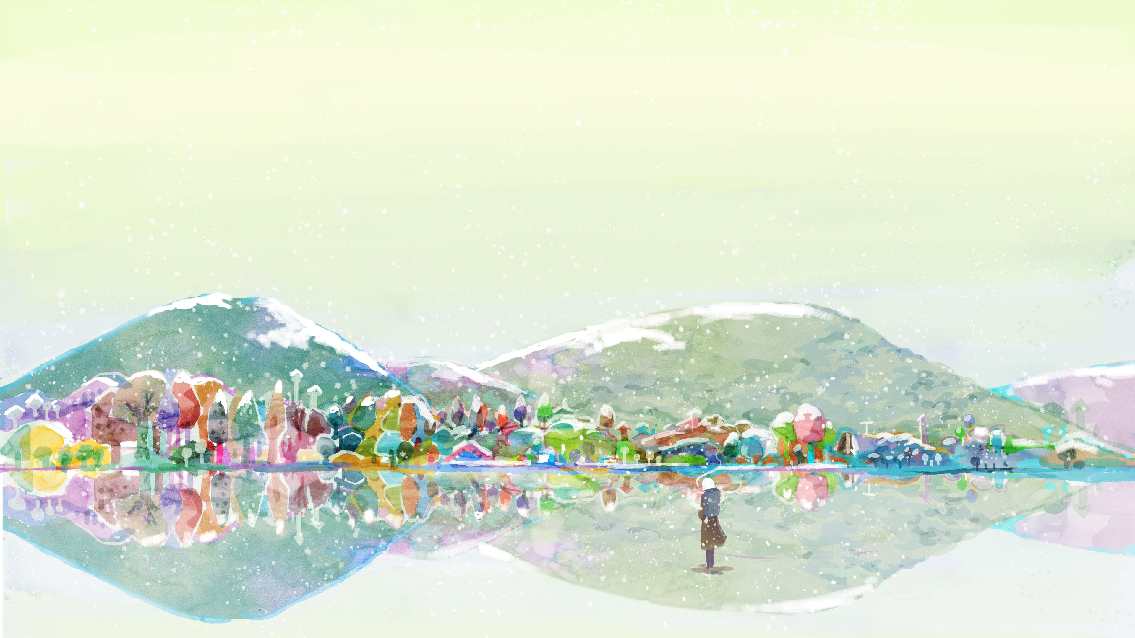 Ginko (Mushishi), Mushishi, animation, 4K, HD Wallpaper
