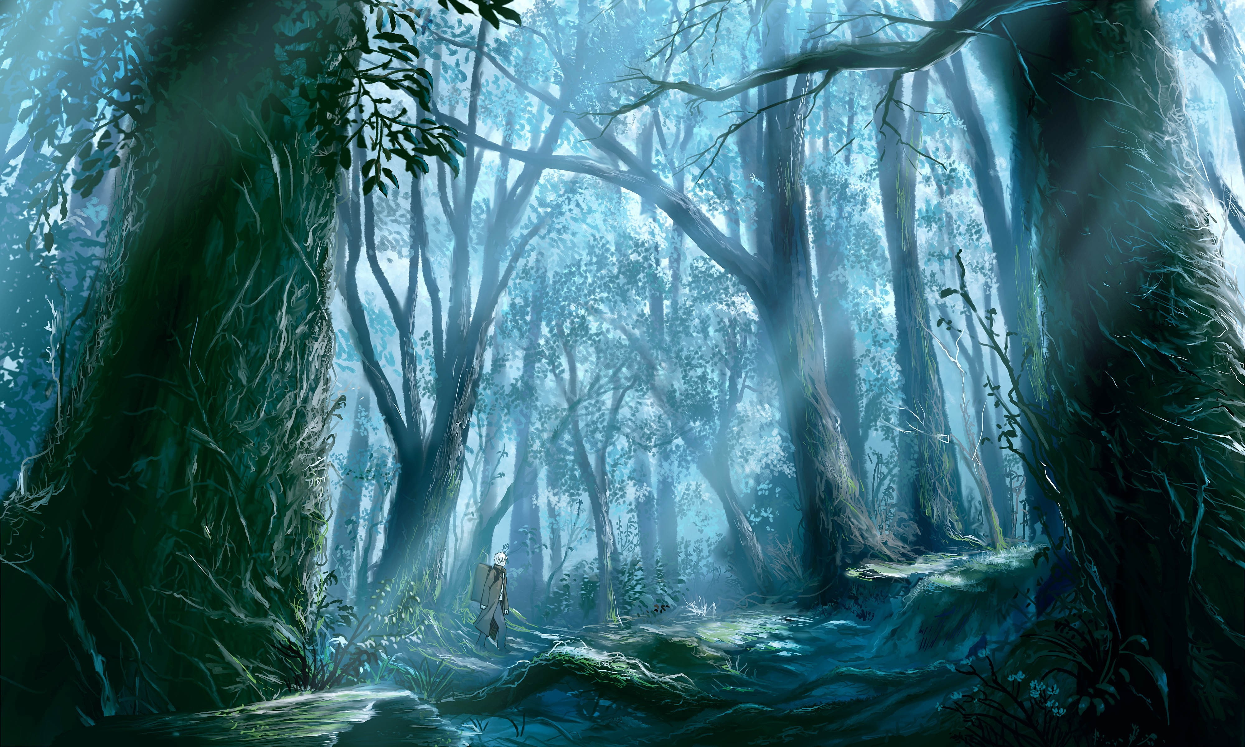 fantasy Art, Mushishi, Ginko (Mushishi), 4K, HD Wallpaper
