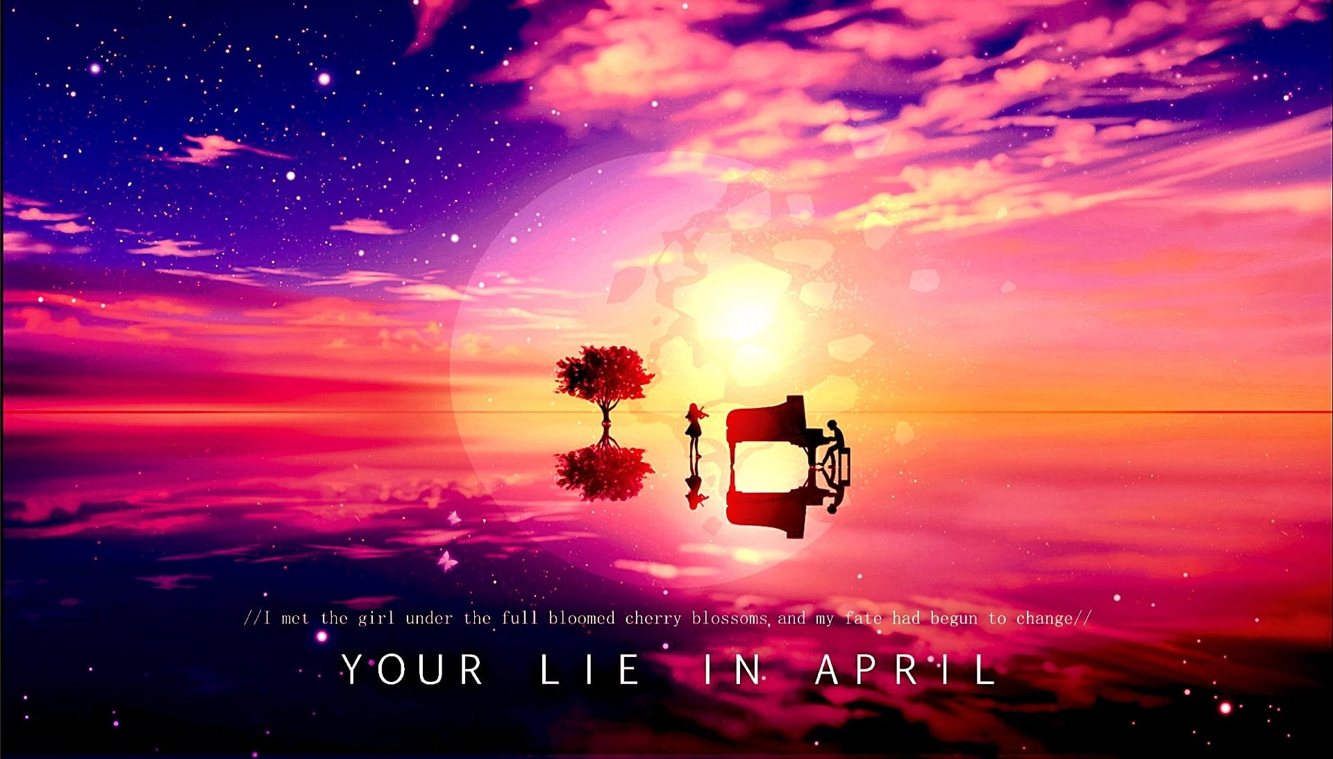 Your Lie in April, Kousei Arima, Anime, Kaori Miyazono, 1080P, HD Wallpaper