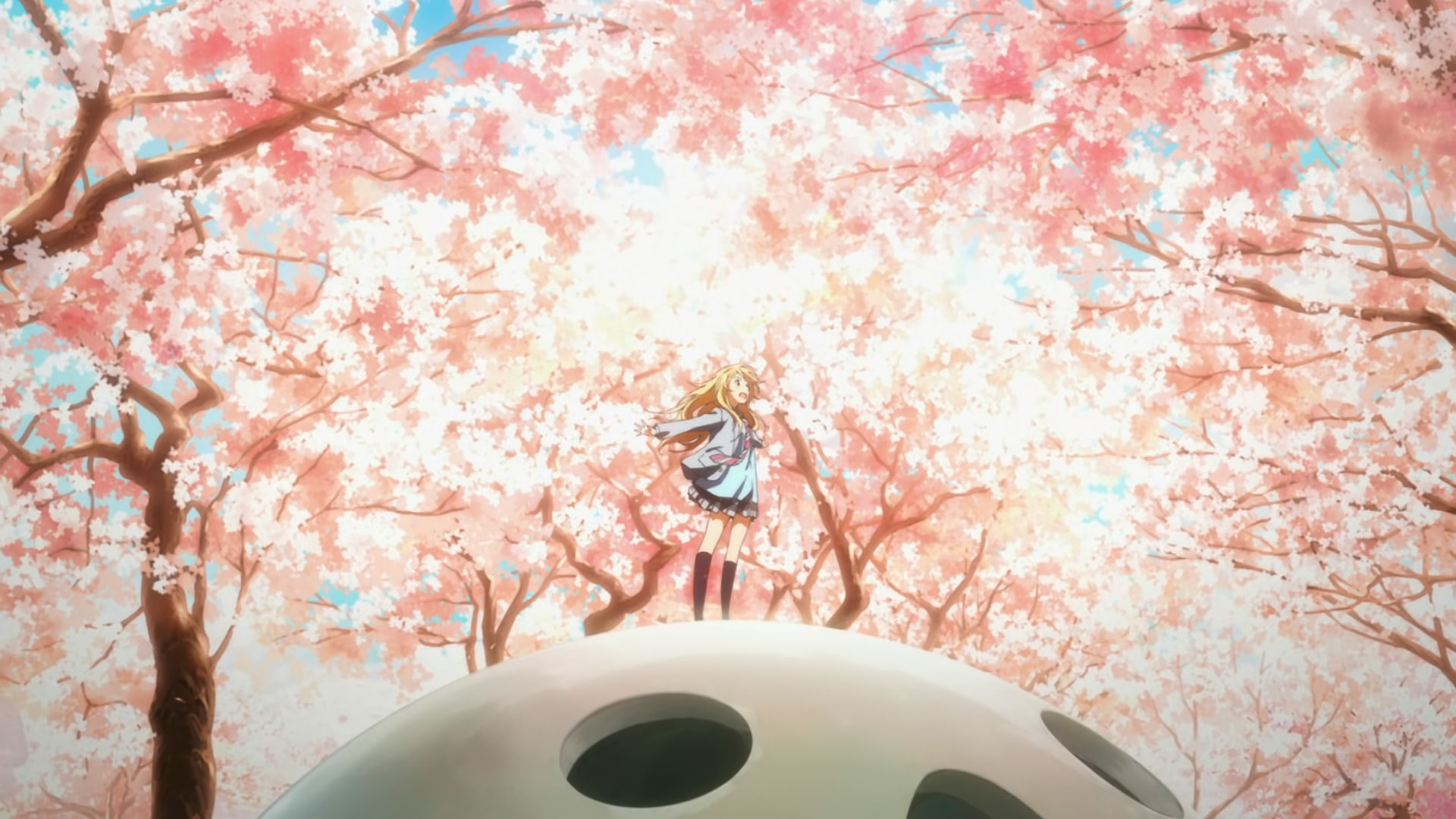 1080P, Anime, Kaori Miyazono, Your Lie in April, HD Wallpaper
