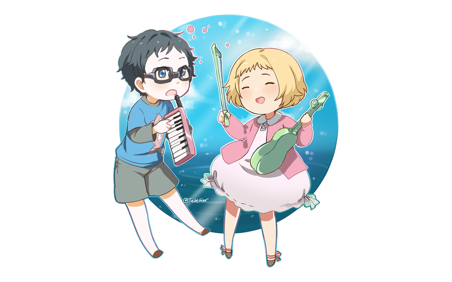 Anime, Kousei Arima, 1080P, Your Lie in April, Kaori Miyazono, HD Wallpaper