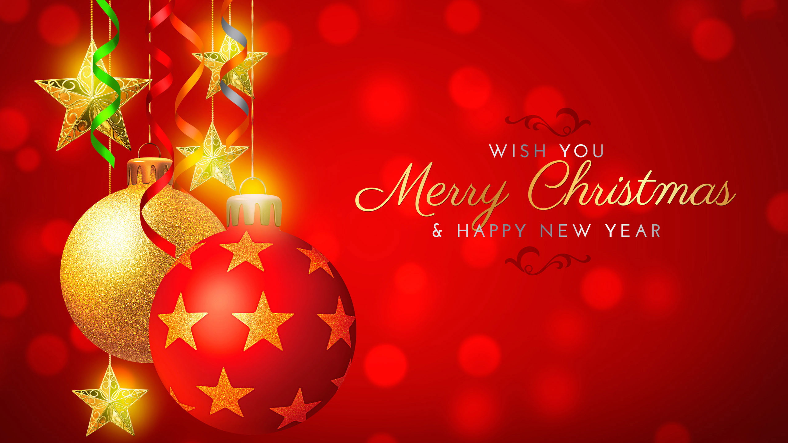 greeting, 2K, card, best, christmas, year, friends, family, wishes, merry, new, HD Wallpaper