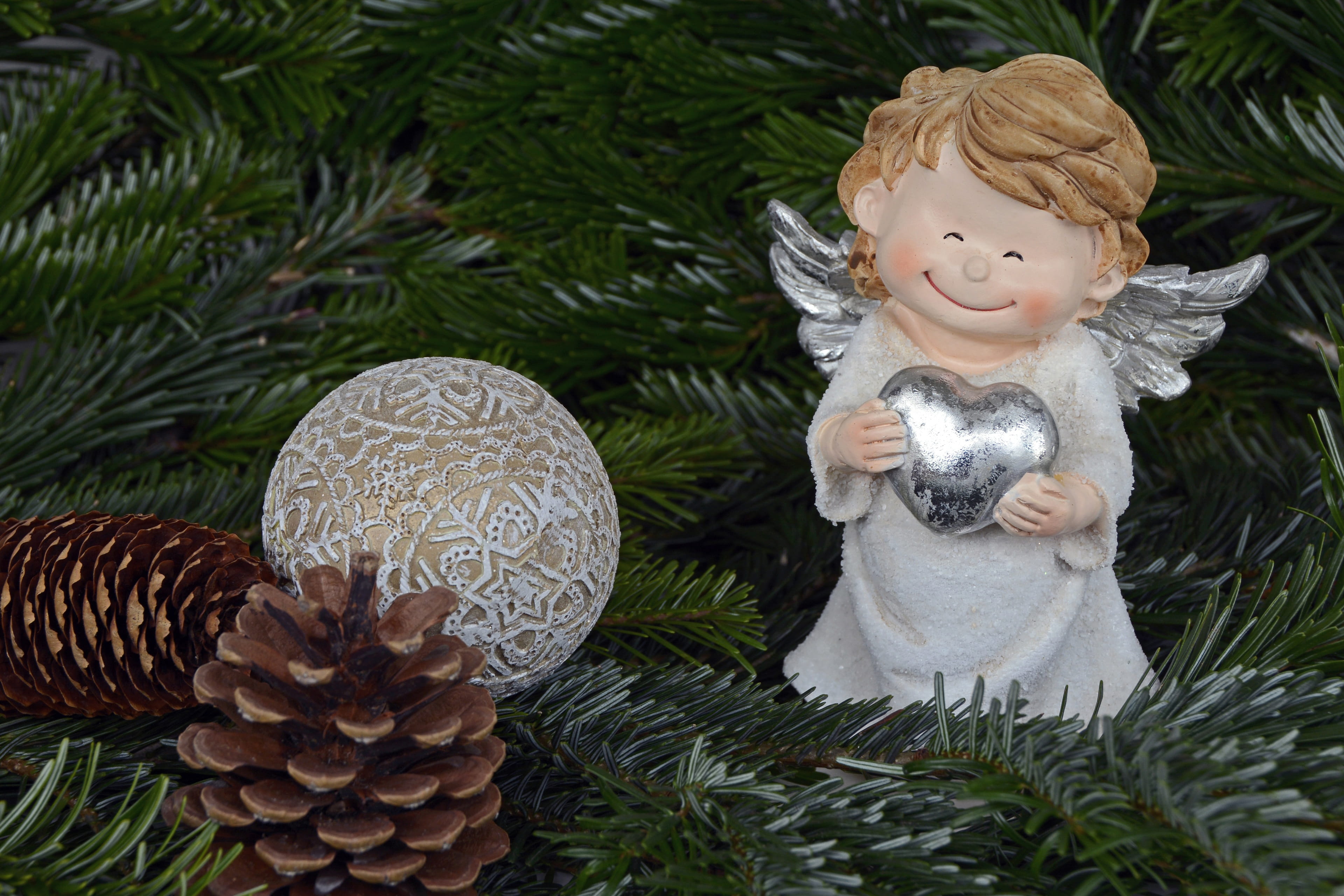 christmas decoration, guardian angel, faith, christmas time, celebration, christmas, harmony, no people, love, decoration, human representation, christmas images, HD Wallpaper