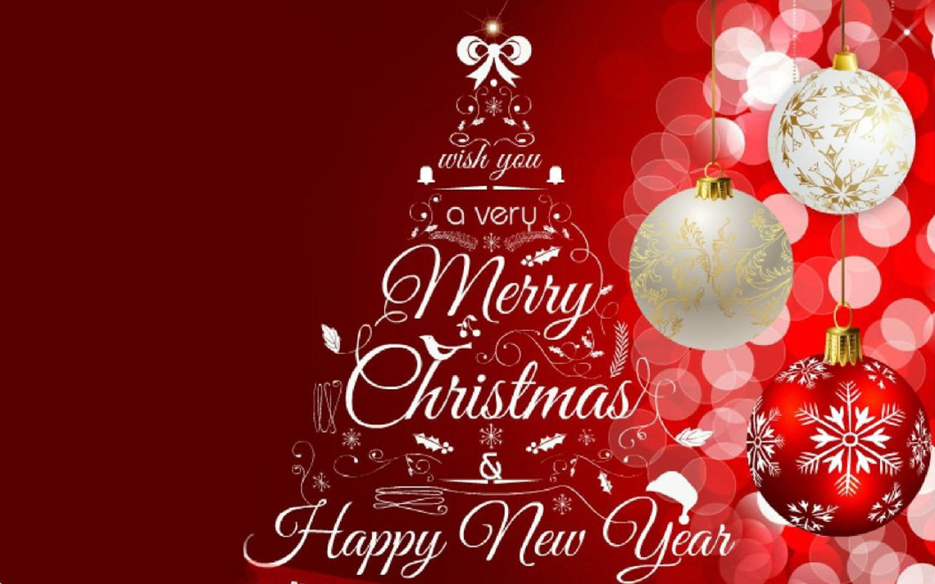 card, christmas, new, greeting, happy, merry, images, 1080P, red, year, HD Wallpaper