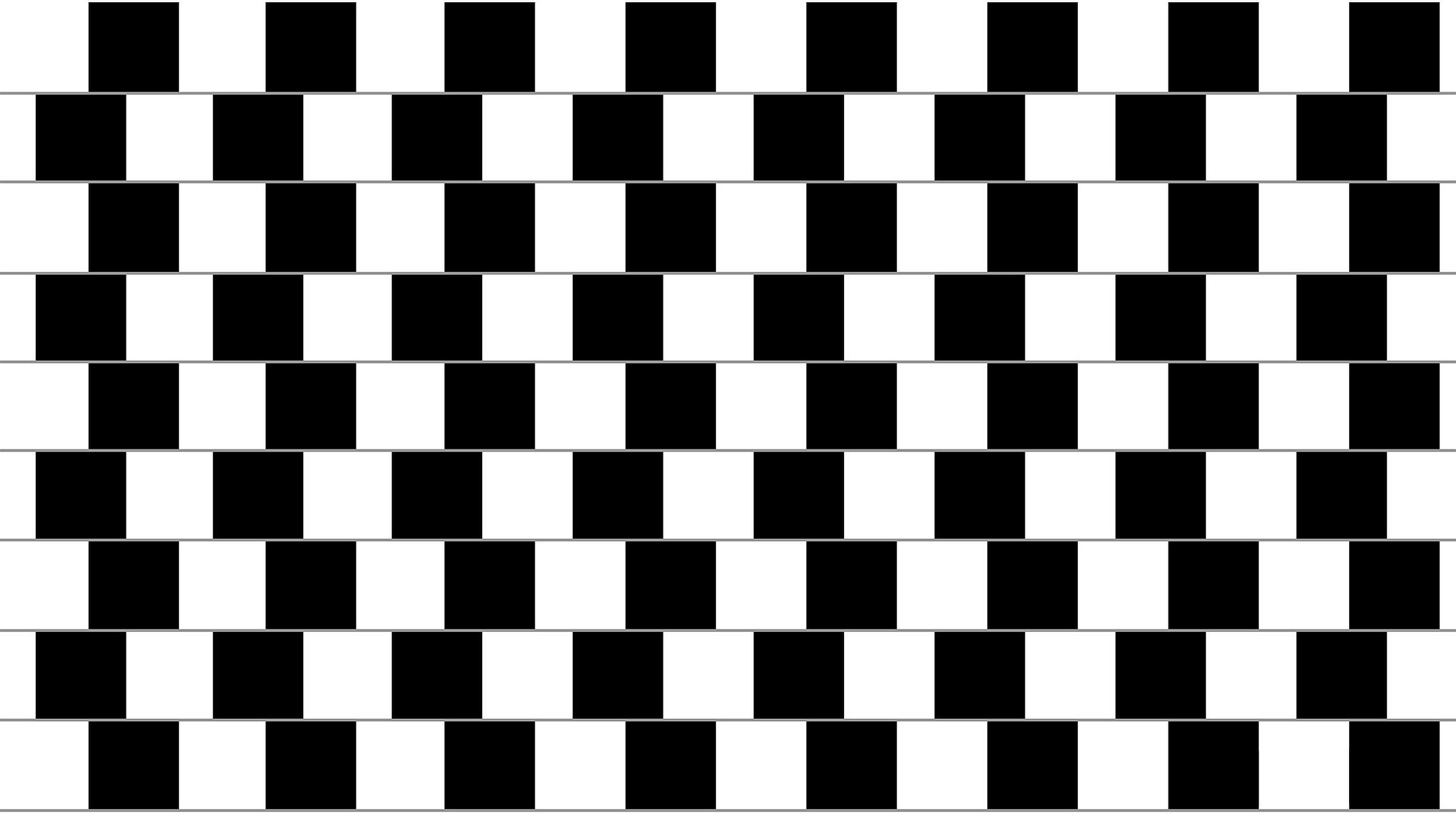 illusion, checkered, black, 3d and abstract, 2K, trick, mind, board, white, HD Wallpaper