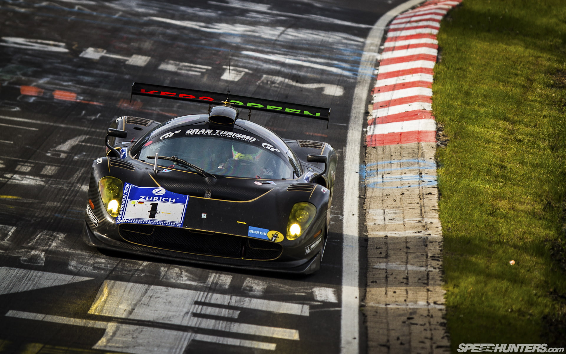 ferrari, 1080P, race, track, cars, 5, p, hd, car, p4, nurburgring, HD Wallpaper