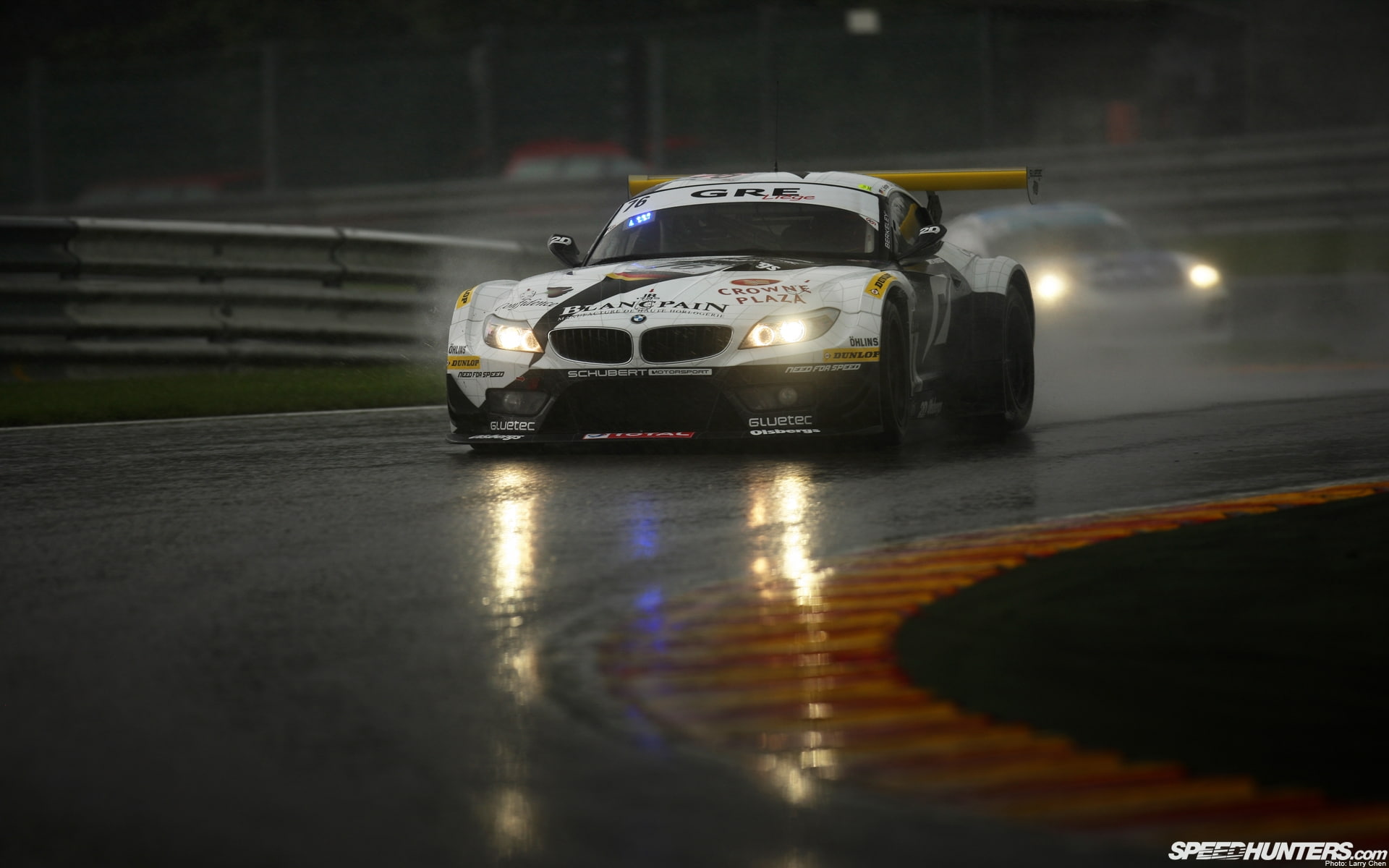 hd, 1080P, rain, race, cars, bmw, z4, z, track, HD Wallpaper