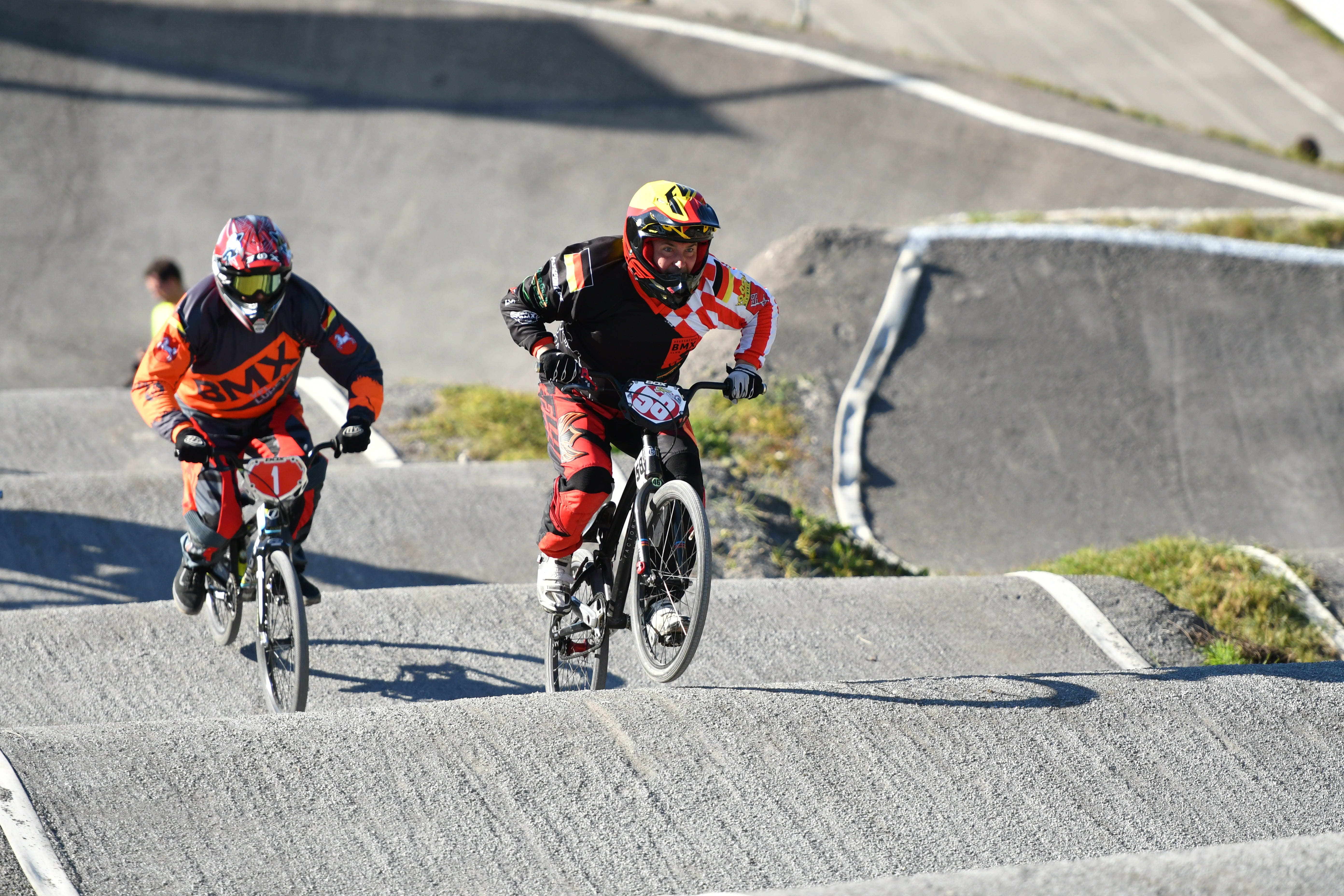 outdoors, effort, germany, race, motion, headwear, transportation, real people, on the move, sports helmet, men, helmet, day, action, rad-bundesliga, riding, HD Wallpaper