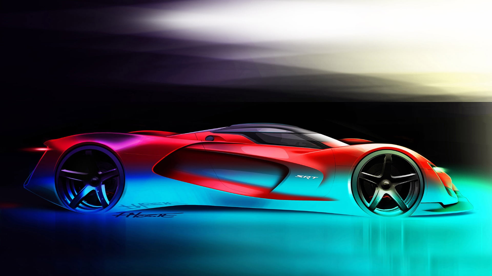 mode of transportation, transportation, sports car, racecar, concept car, automotive design, performance car, futuristic, 1080P, supercar, luxury, glowing, HD Wallpaper