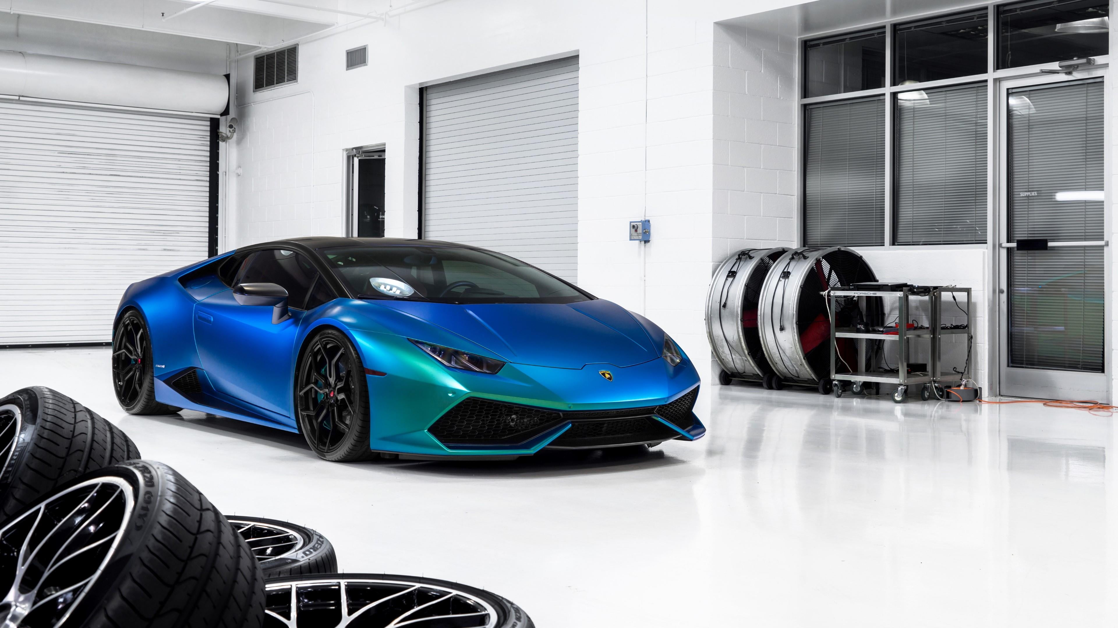 vehicle, mode of transportation, outdoors, day, luxury, workshop, garage, auto repair shop, wheel, modern, 4K, transportation, motor vehicle, sports car, HD Wallpaper