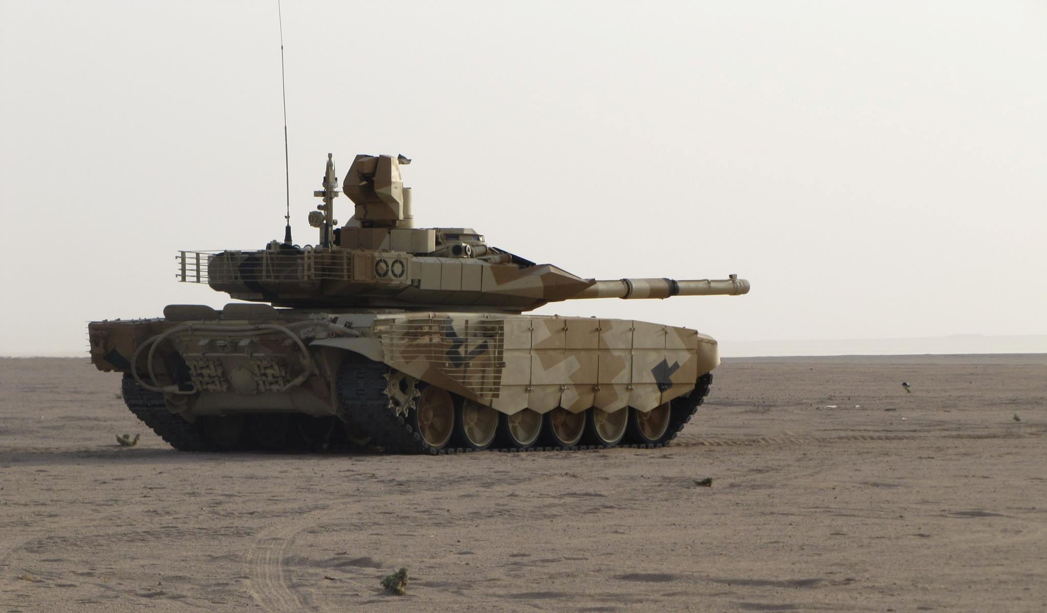 Russian weapons, sand, T-90 MS, tank, UVZ, 1080P, HD Wallpaper