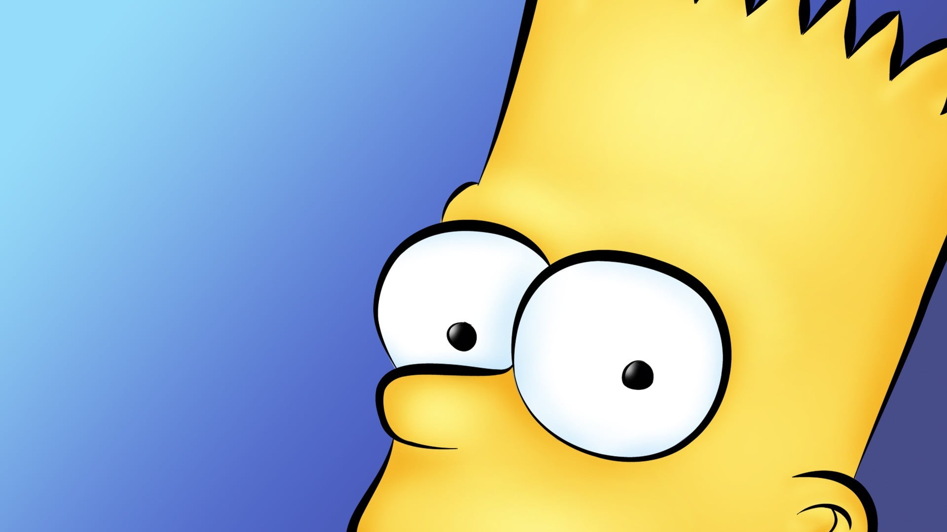 yellow, vibrant color, multi colored, blue, single object, Bart Simpson, connection, group of objects, simpson, no people, studio shot, illustration, blue background, HD Wallpaper