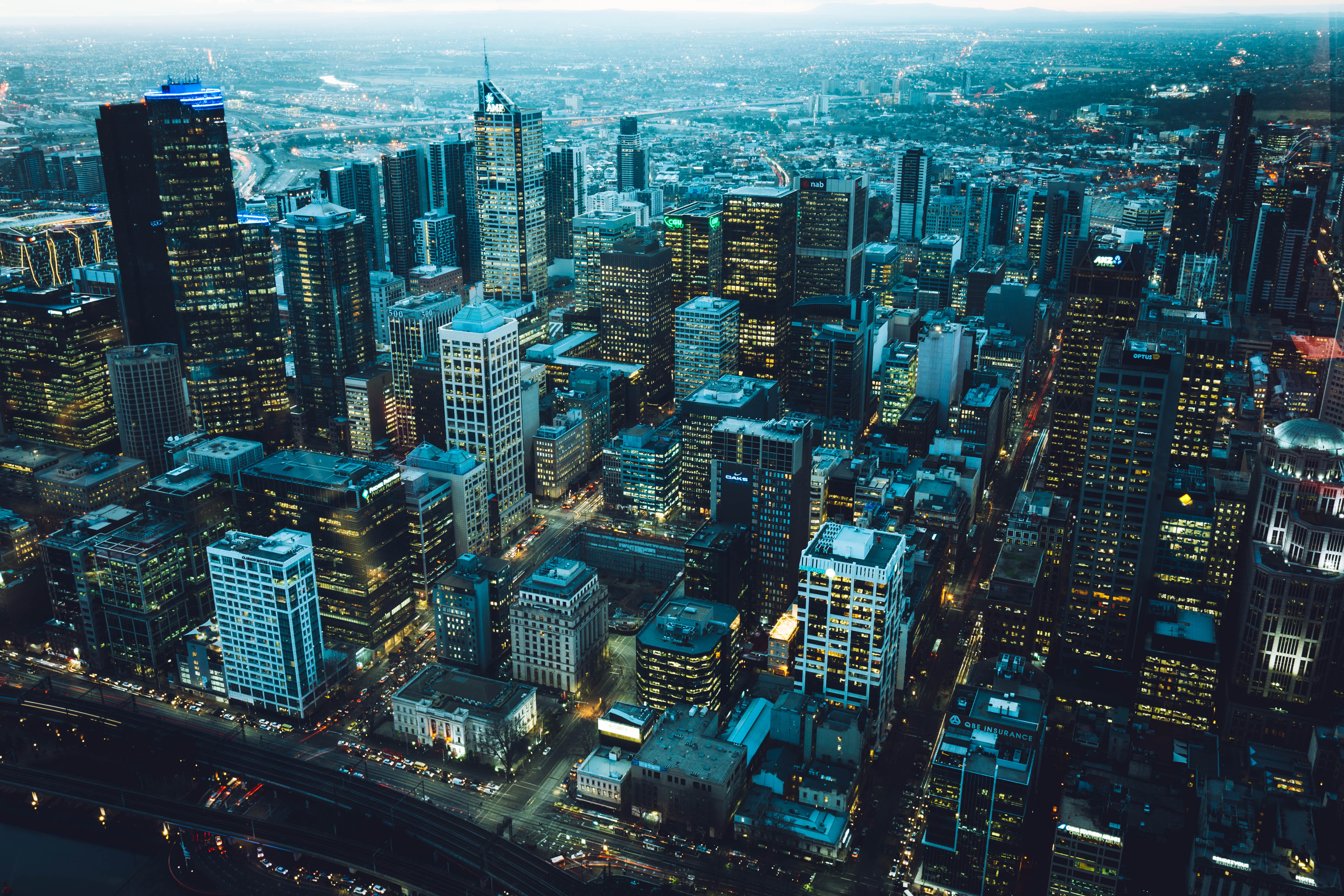 eye, financial district, skyscraper, architecture, bird, urban, downtown, building, drone photography, high angle view, landscape, residential district, HD Wallpaper