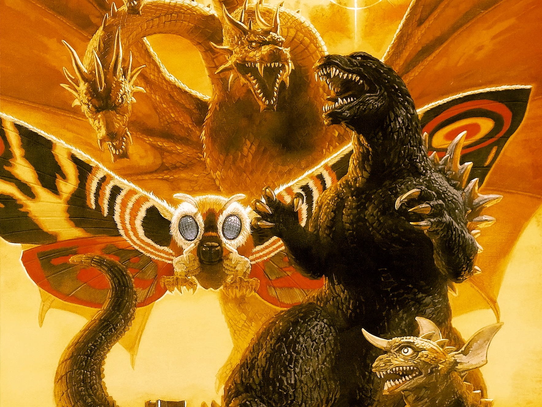 Godzilla, 720P, Godzilla vs. King Ghidorah, HD Wallpaper