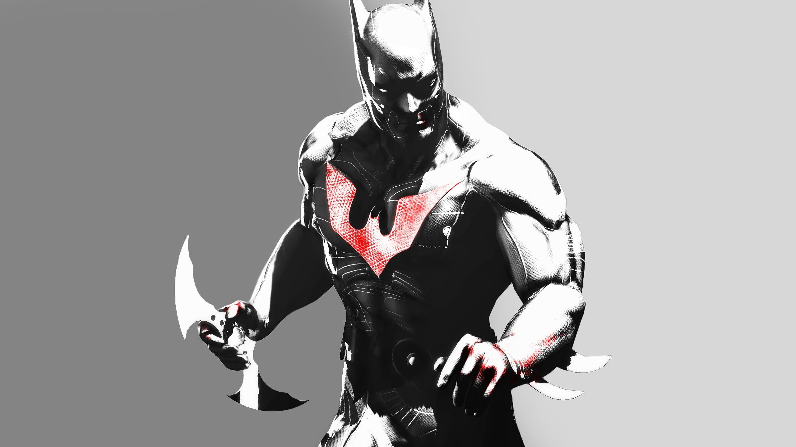 Batman, one person, waist up, men, cut out, mask, representation, aggression, holding, human representation, studio shot, front view, disguise, HD Wallpaper