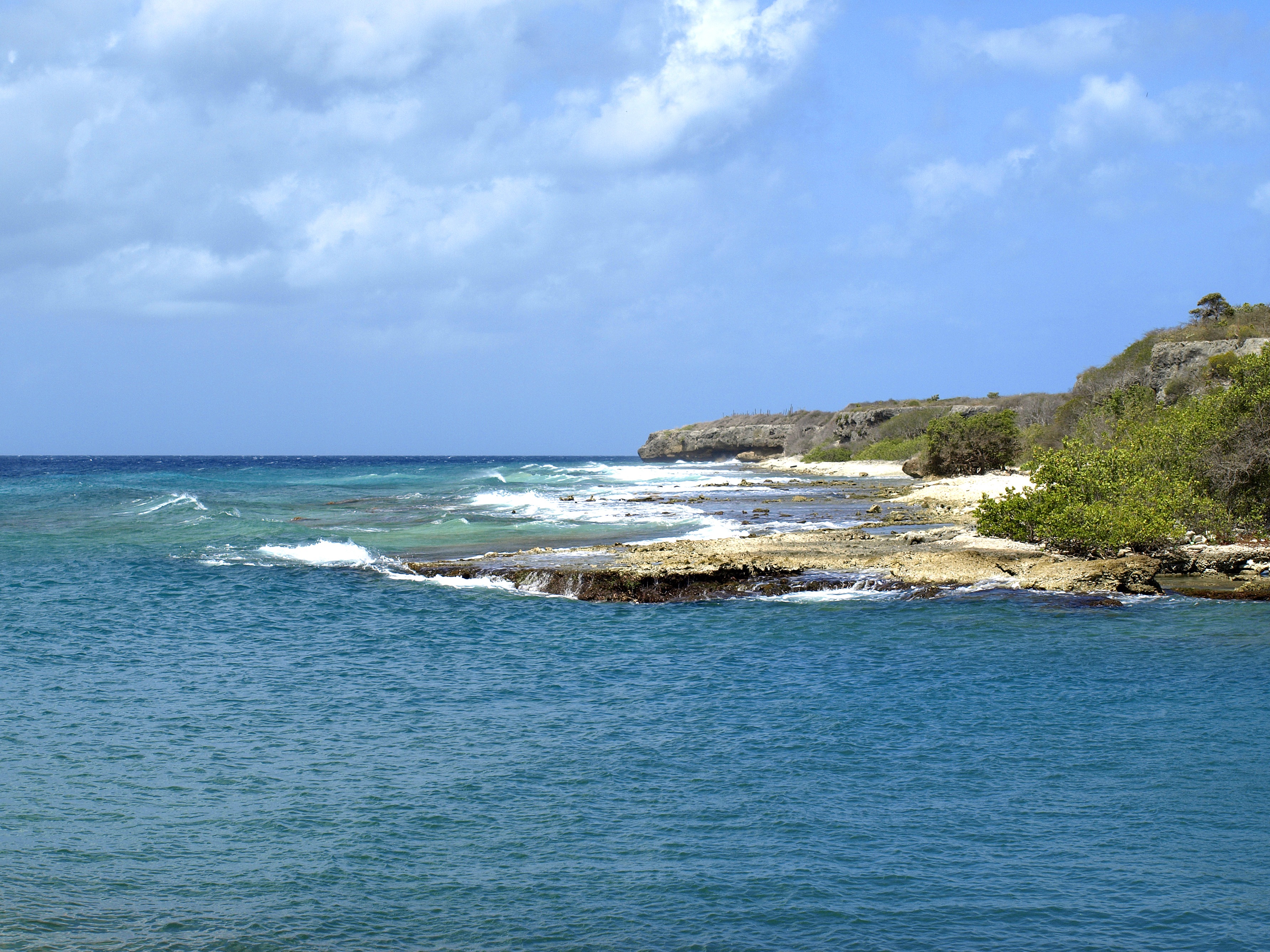 holidays, turquoise, waterfront, abc islands, antilles, idyllic, rock, nature, horizon over water, rocky coastline, relaxation, more, arrive, coast, bank, HD Wallpaper