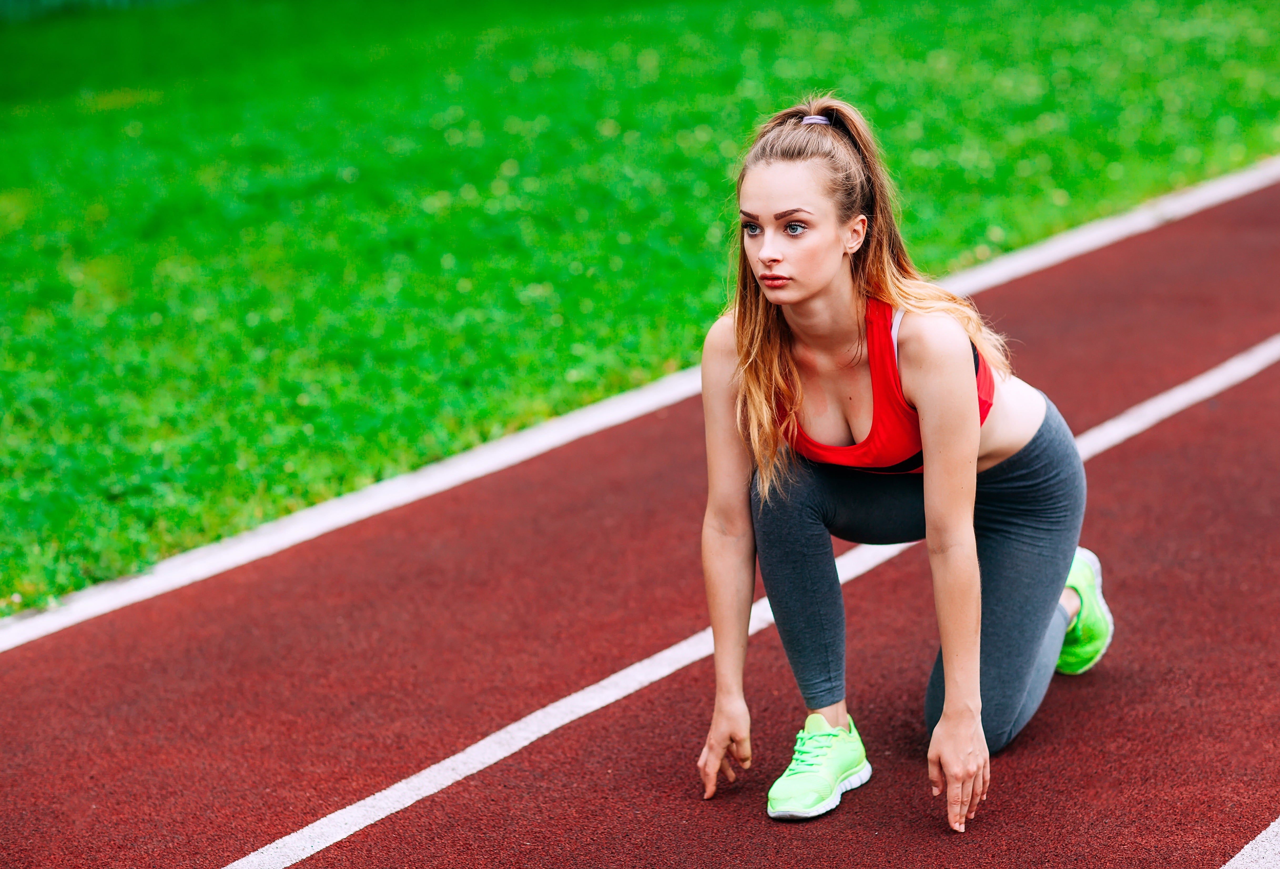 women, young adult, outdoors, hairstyle, sports clothing, exercising, women outdoors, track and field, portrait, model, athlete, lifestyles, beautiful woman, HD Wallpaper