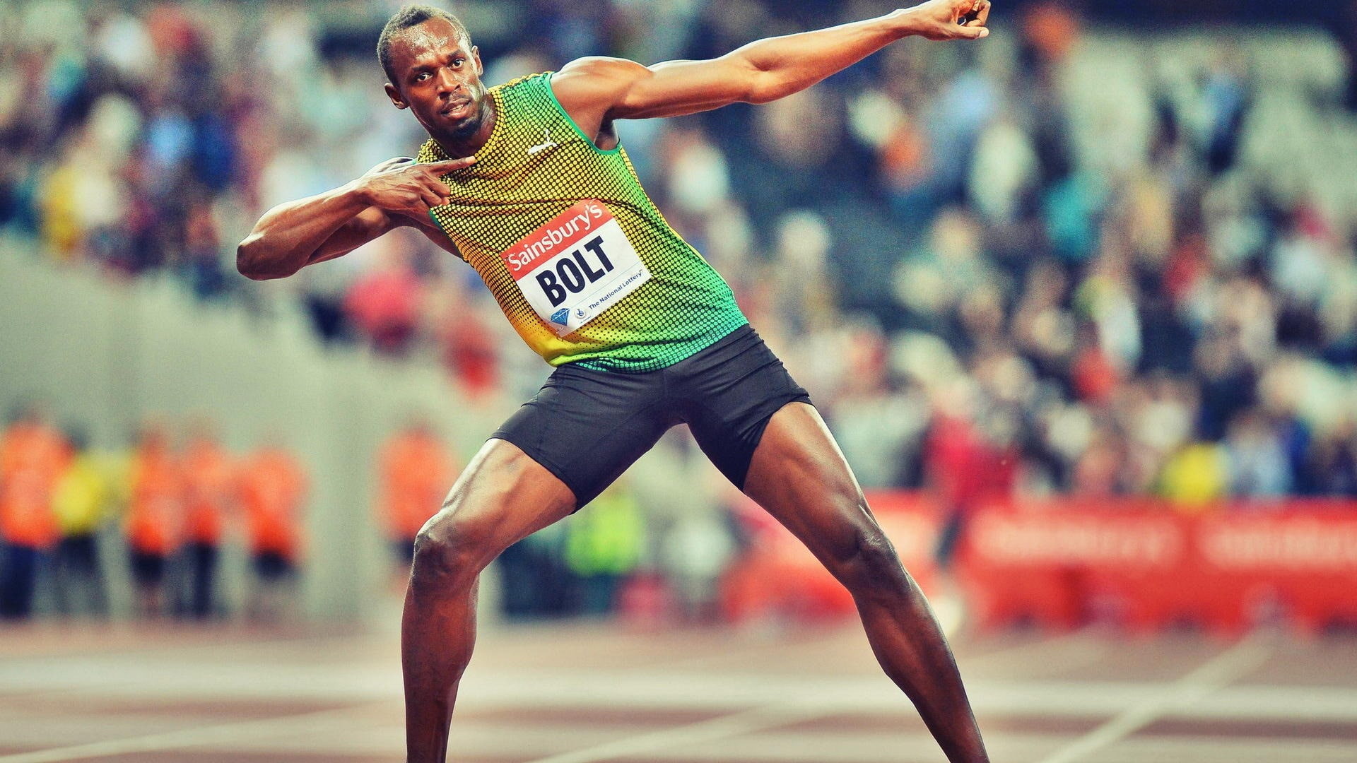 hd, jamaica, adult, mens track, motion, sport, athlete, sprinting, focus on foreground, sports, stadium, sprint, effort, 1080P, incidental people, HD Wallpaper