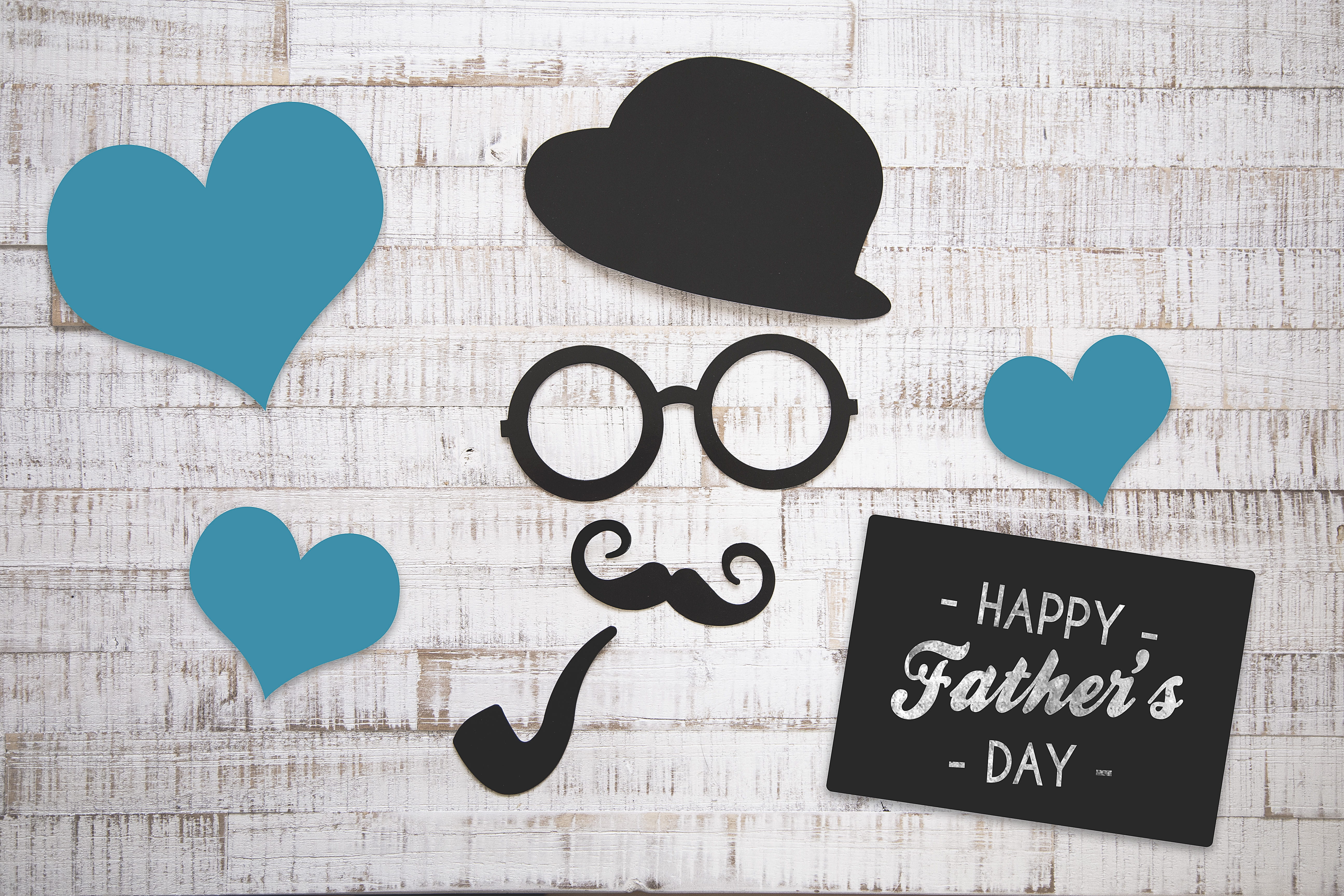 indoors, graphic, dad, symbol, art and craft, heart shape, card, greetings, photo, illustration, day, fathers day, wooden background, no people, valentines day - holiday, HD Wallpaper