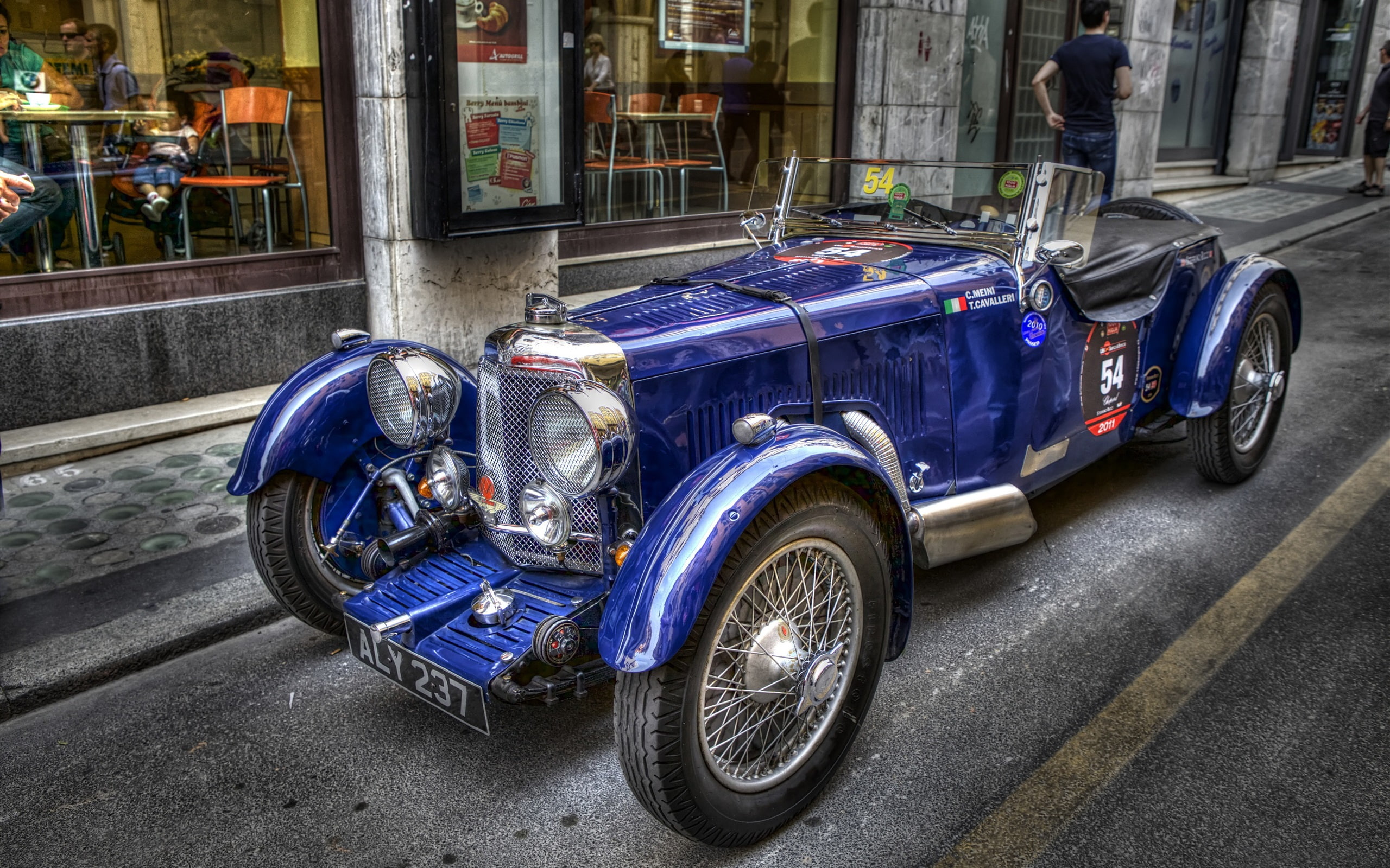 Retro, Classic, Style, Car, Dream, 2K, Blue, HD Wallpaper