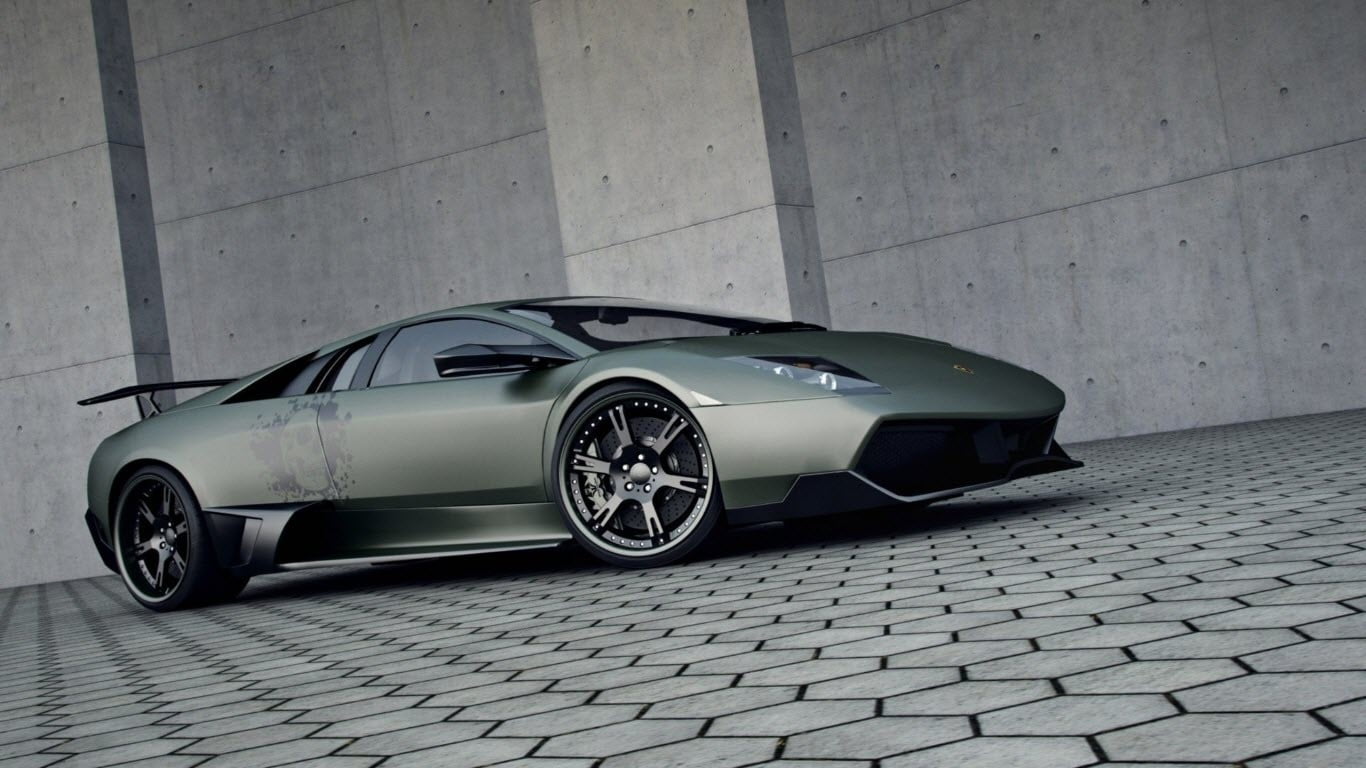 vintage car, transportation, sports car, indoors, high angle view, 720P, land vehicle, car, retro styled, wealth, shiny, mode of transportation, Lamborghini Murcielago, HD Wallpaper