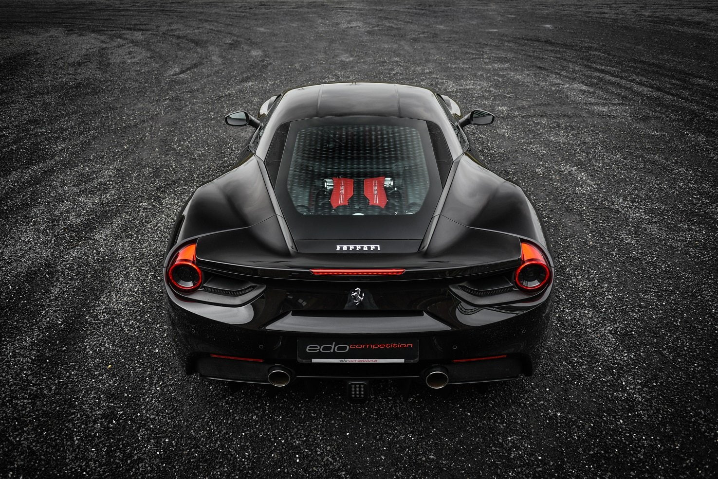 cars, competition, black, ferrari, modified, 488, 720P, 2015, gtb, edo, HD Wallpaper