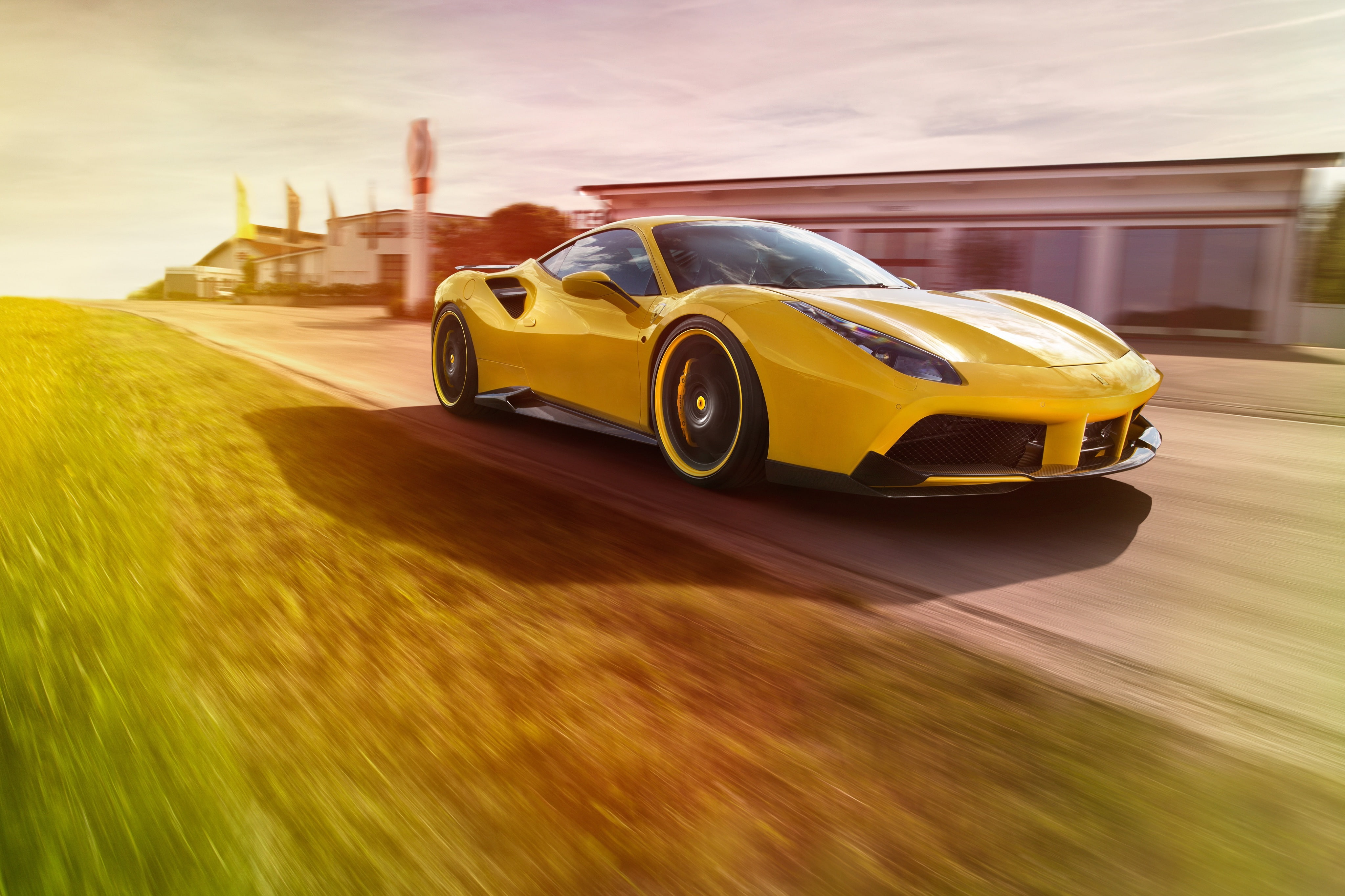 Tuning, Ferrari 488 GTB, Novitec Rosso, 2016, 4K, 4K, HD Wallpaper