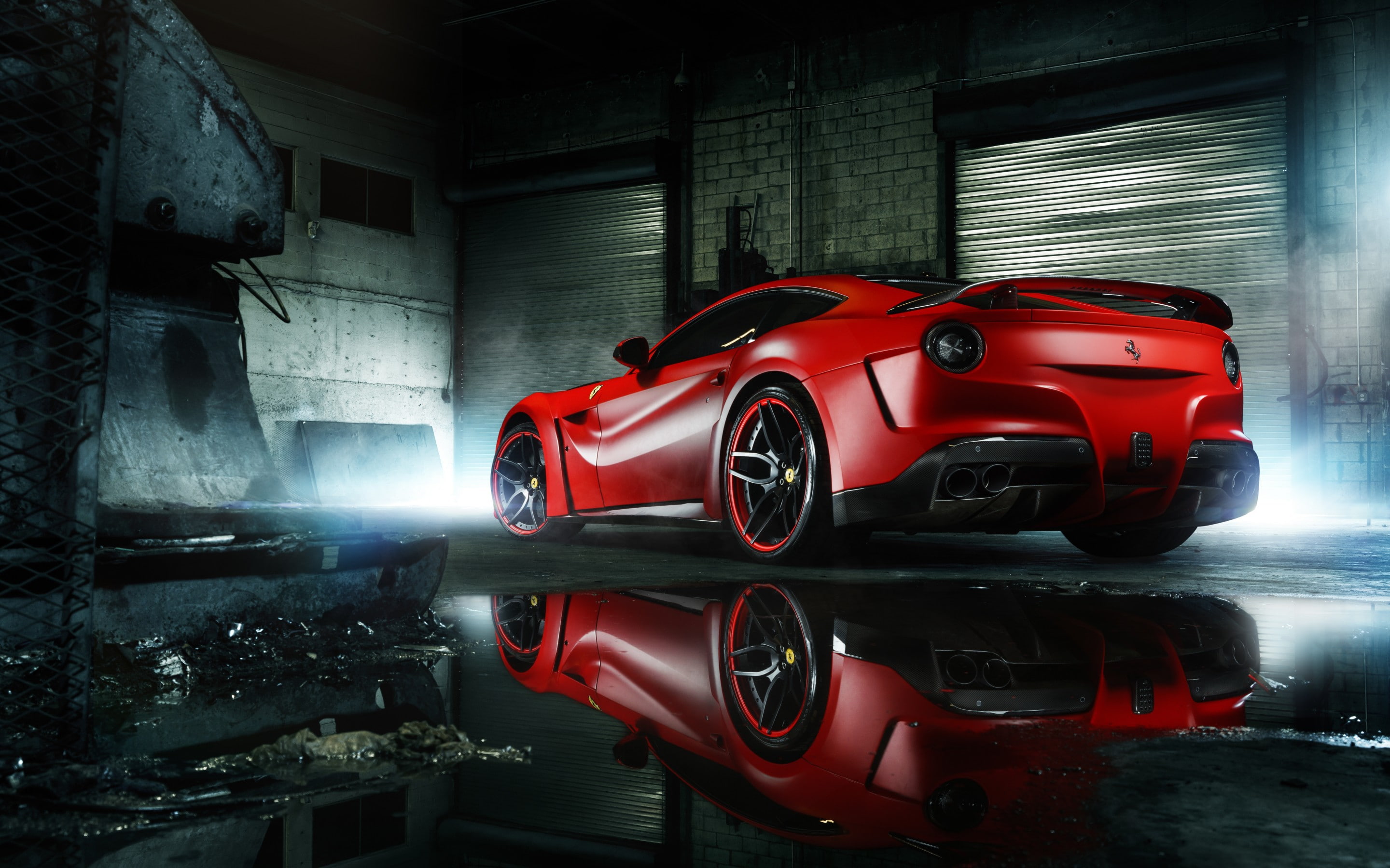 body, coupe, Berlinetta, 2K, MC Customs, rear, F12, Supercar, Wide, Red, f, ADV.1, Ferrari, wheels, HD Wallpaper
