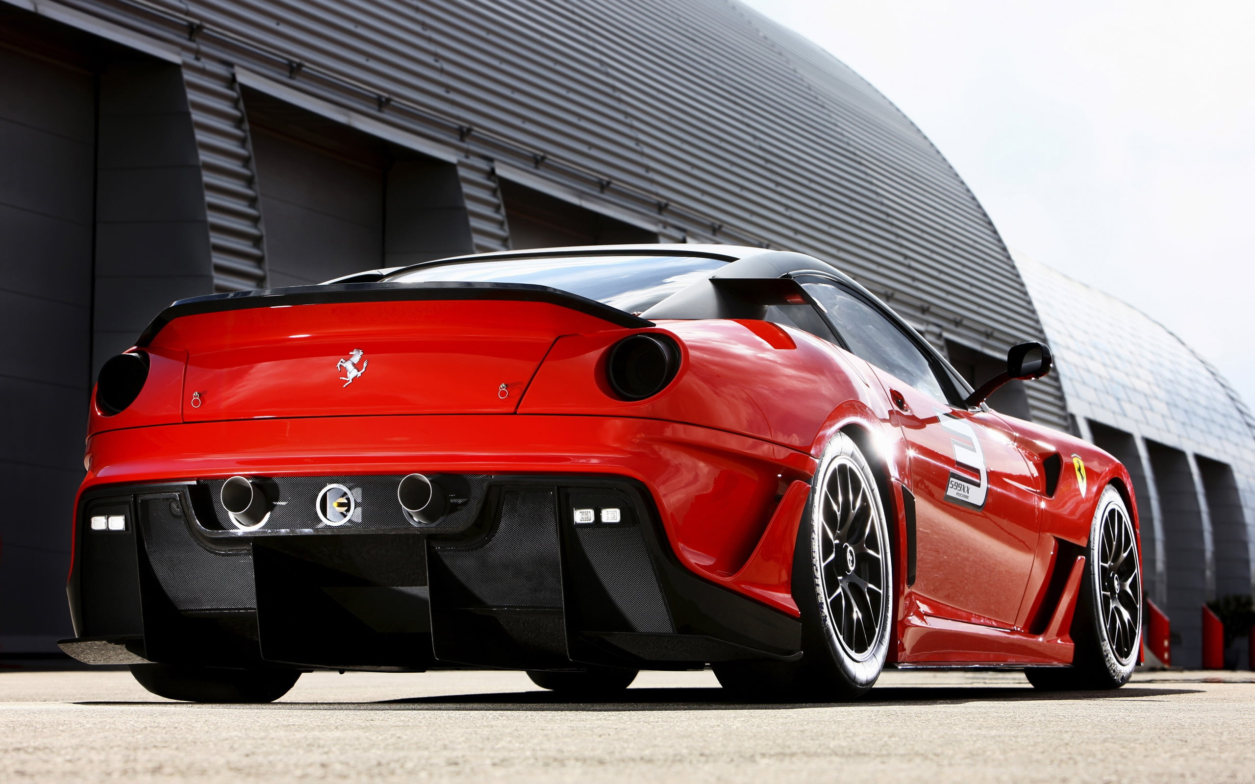 mode of transportation, transportation, building exterior, 2K, sunlight, land vehicle, sports car, nature, car, no people, coupe, motor vehicle, red, outdoors, HD Wallpaper