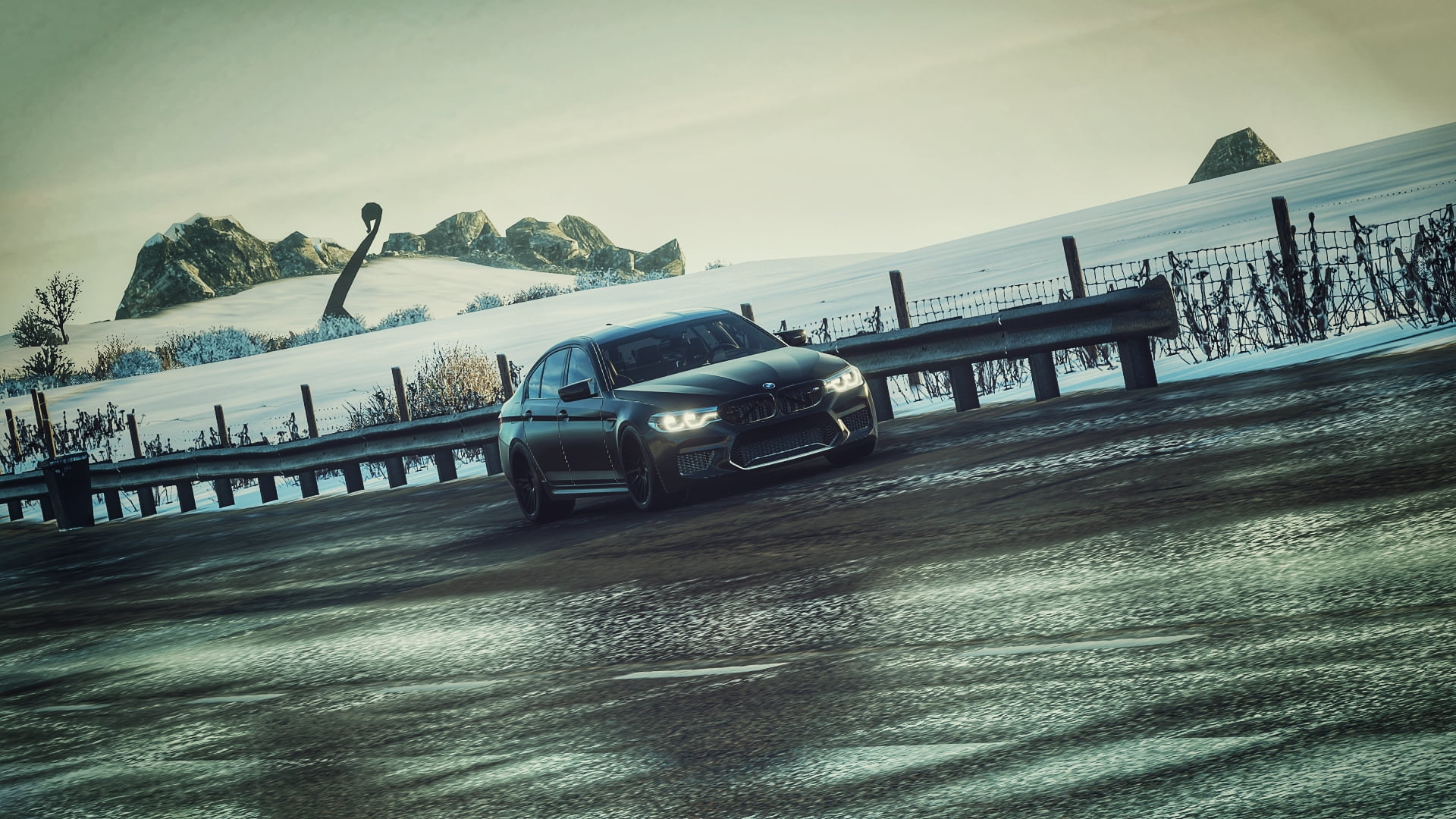 BMW M5, BMW, m5 f90, 1080P, BMW F90, car, Forza, video games, Forza Horizon 4, HD Wallpaper