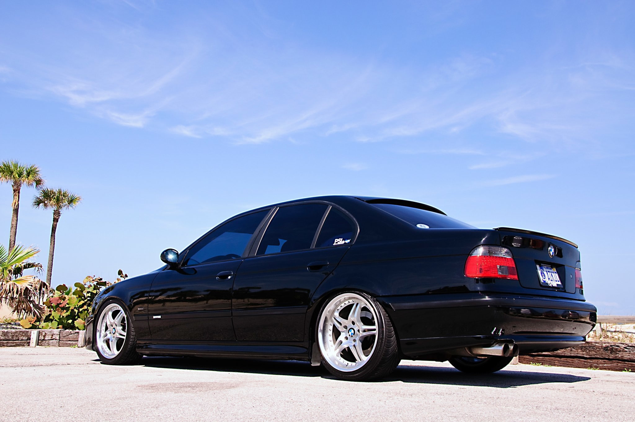 E39, Black, e, Sedan, 1080P, drives, BMW, HD Wallpaper
