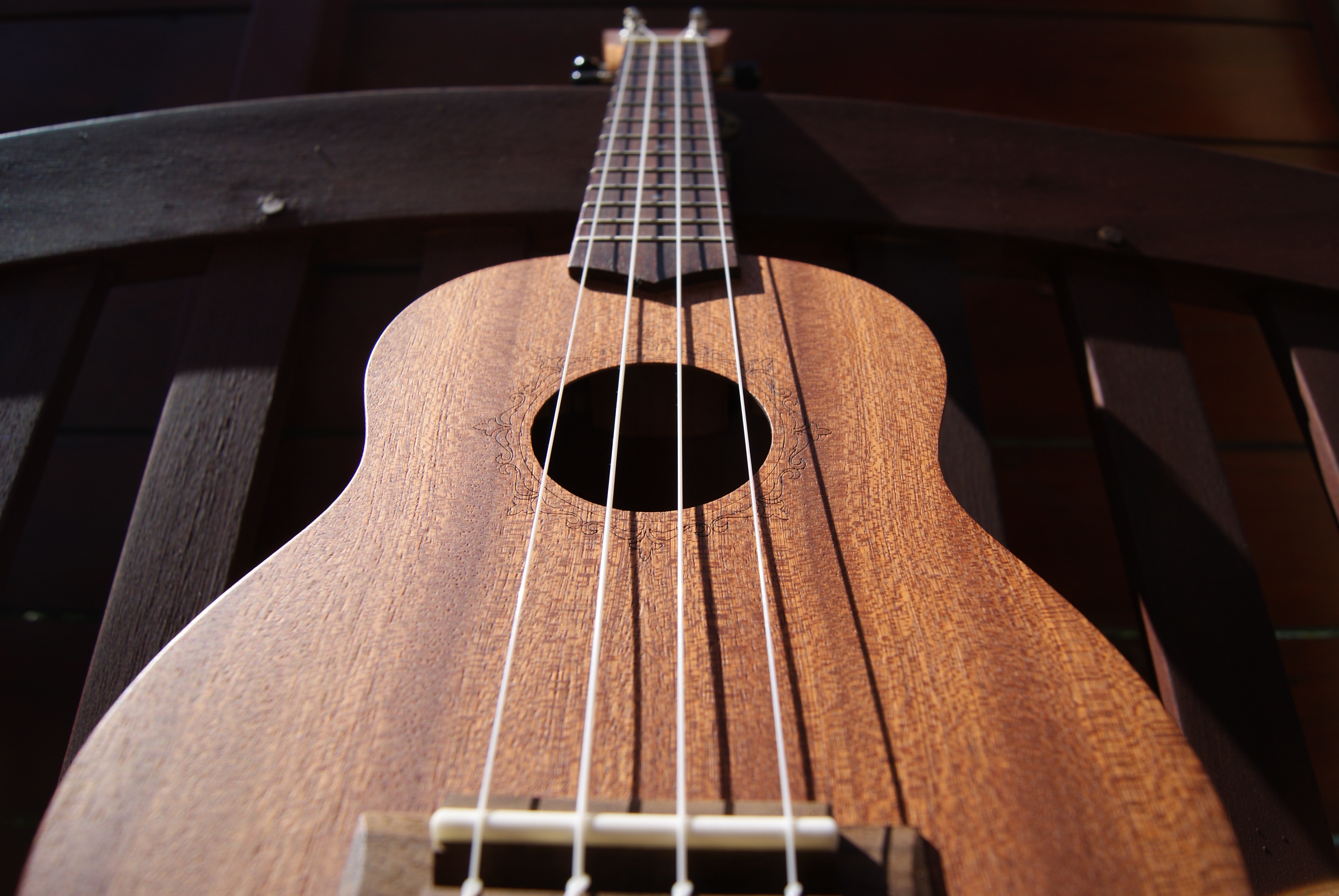 chord, 4K, day, photo, string instrument, ukulele, music, hanging, hole, guitar, strings, audio, arts culture and entertainment, musical instrument, musical instrument string, HD Wallpaper
