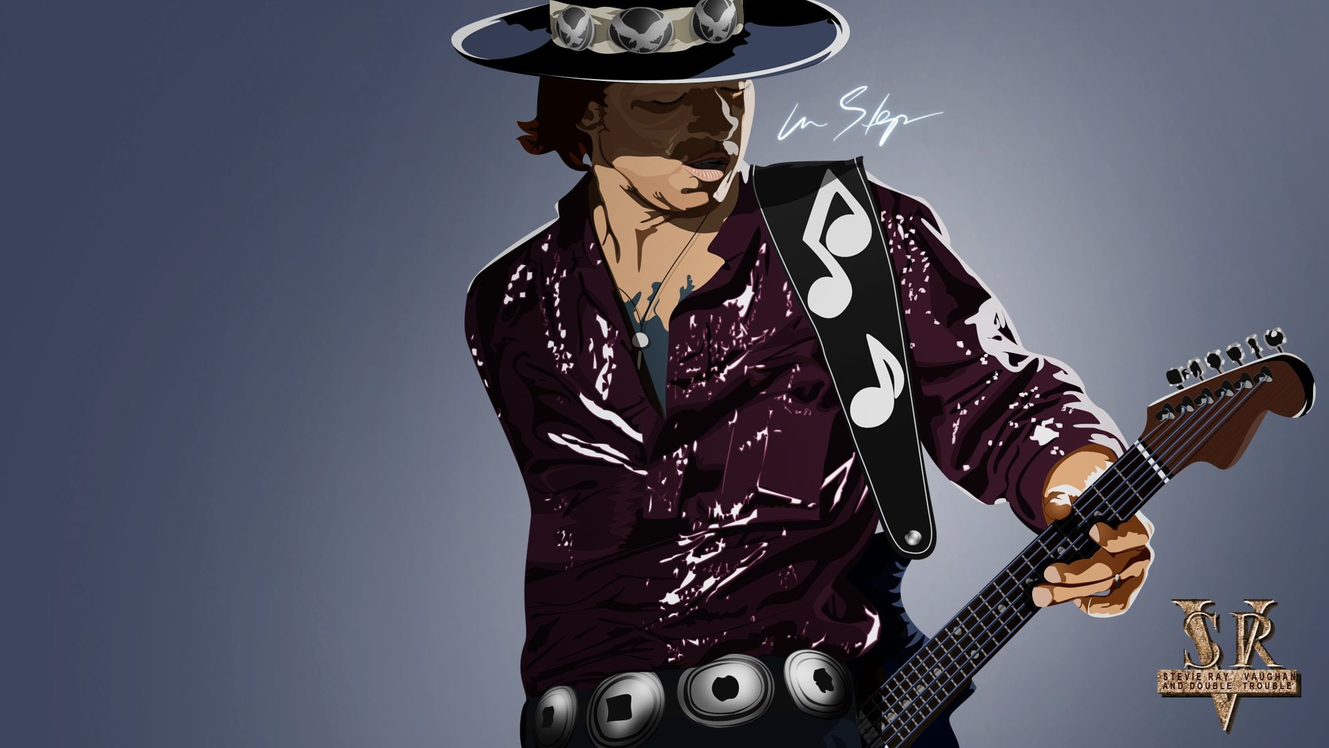 hard, 1080P, classic, rock, blues, guitar, ray, vaughan, stevie, HD Wallpaper