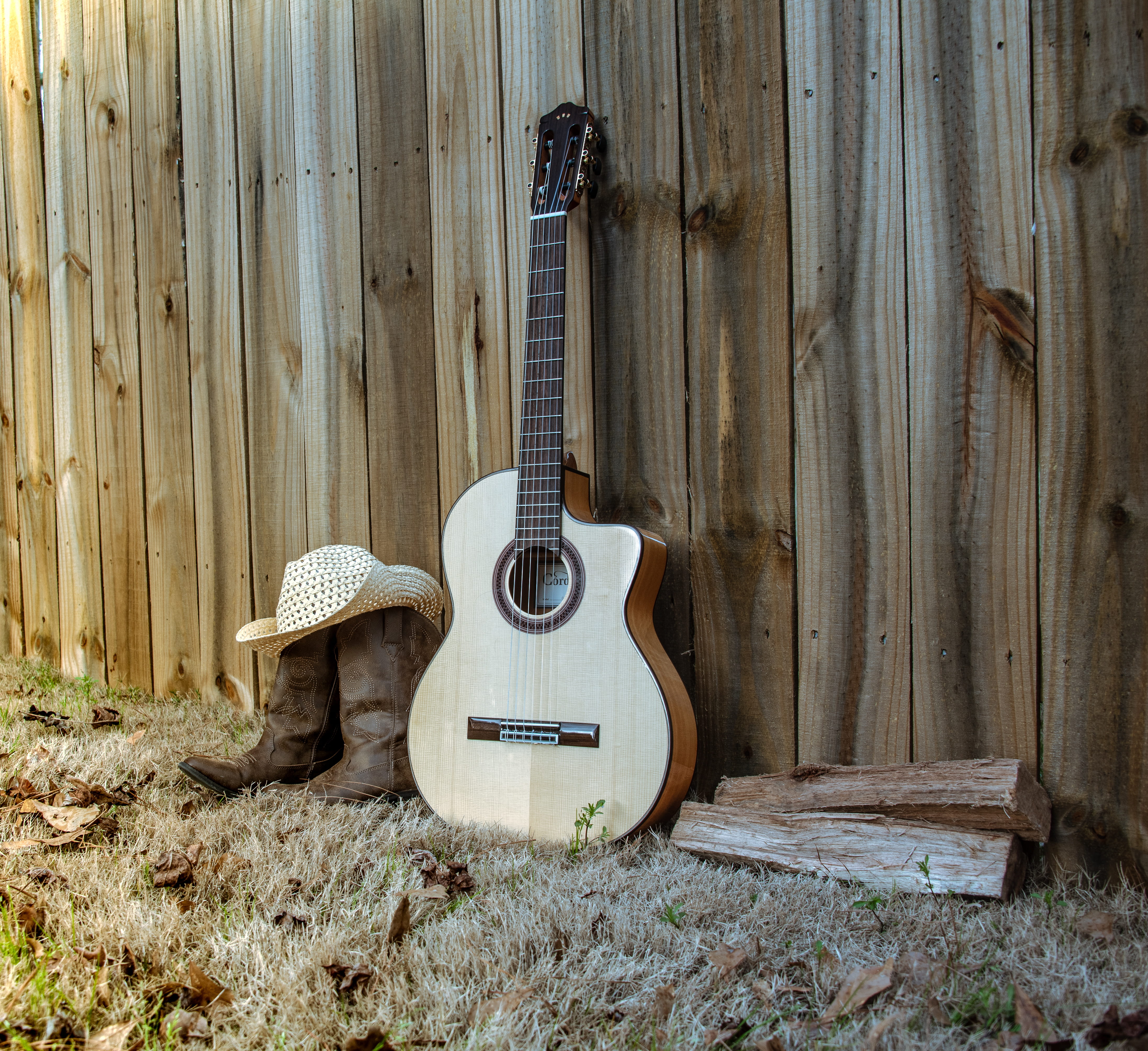 brick, ruined, clothing, female, human, leisure activities, still life, mandolin, field, acoustic guitar, wood, land, musical instrument string, musical equipment, HD Wallpaper