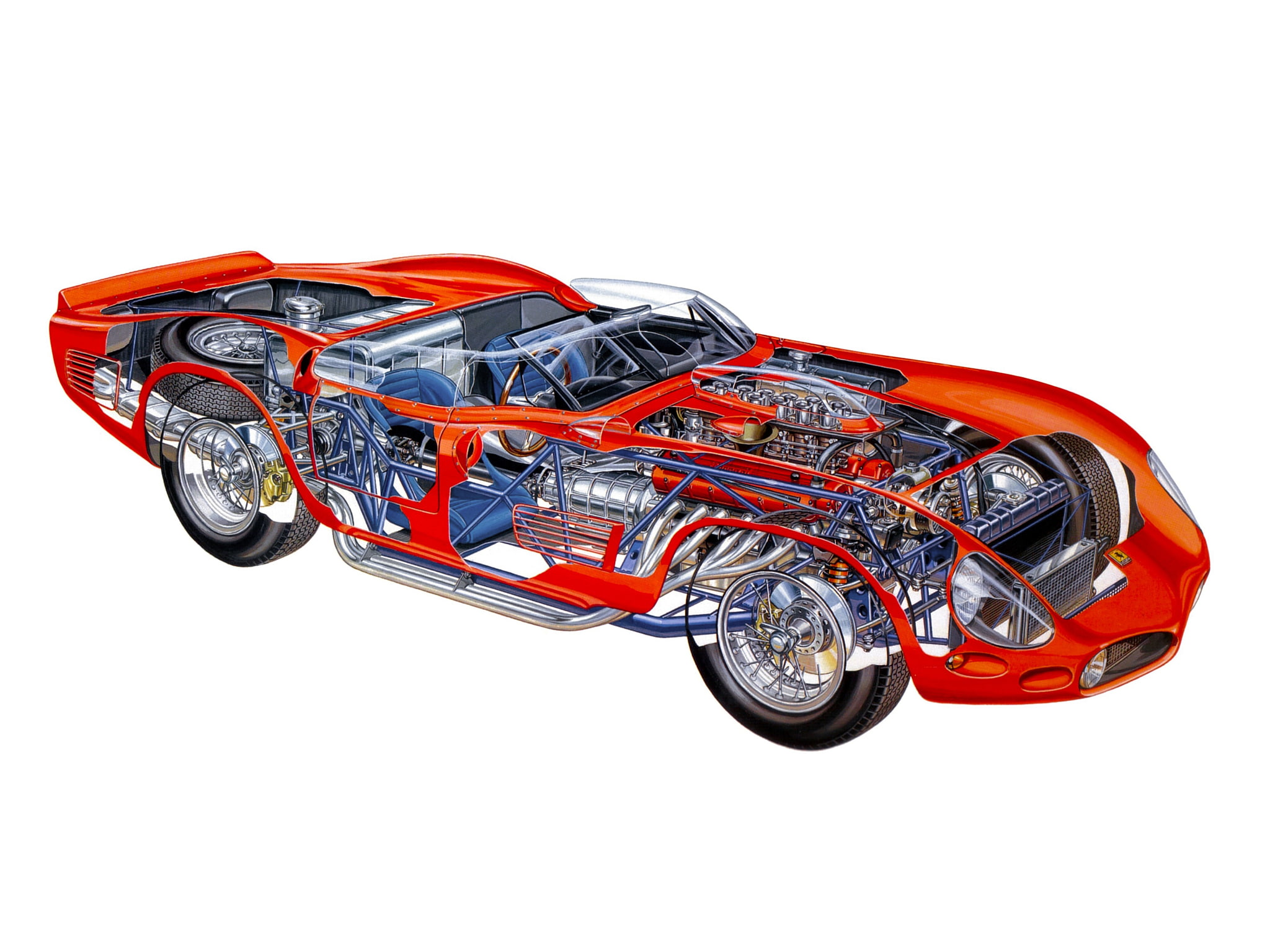 race, racing, 1961, interior, engine, classic, ferrari, tri61, 1080P, 250, cutaway, supercar, HD Wallpaper