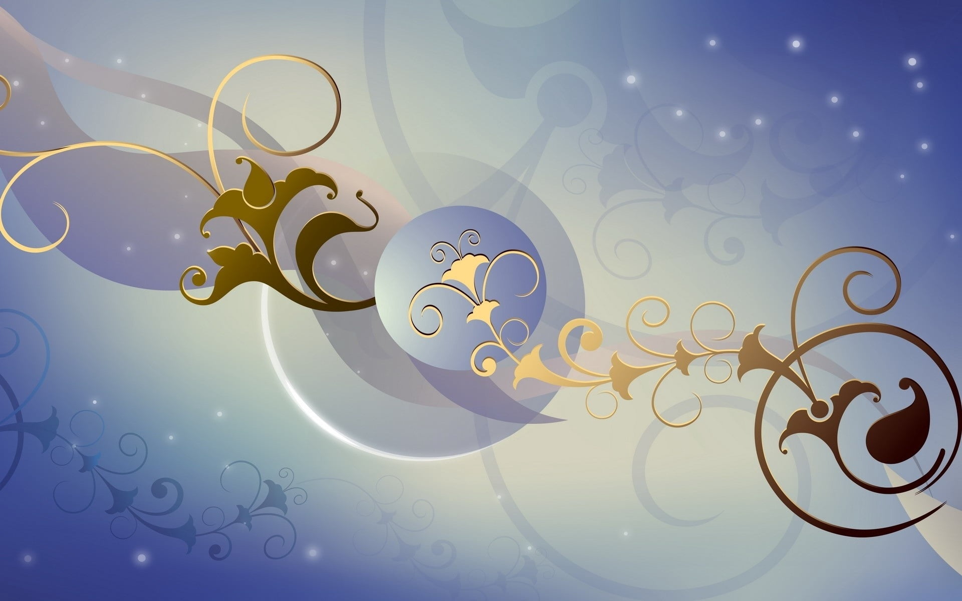 glowing, shape, design, flower, computer Graphic, blue, floral Pattern, no people, digital composite, decoration, illuminated, backdrop, curled Up, creativity, HD Wallpaper
