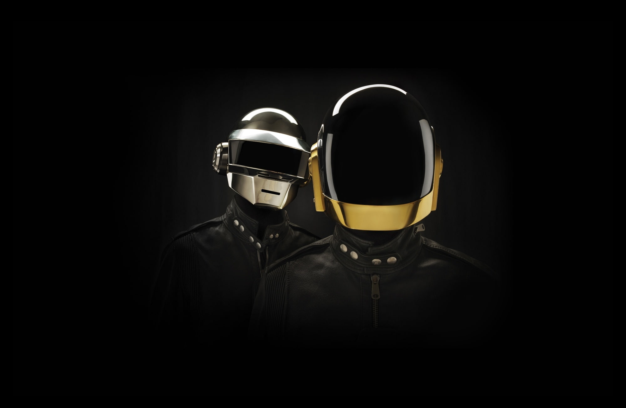 waist up, copy space, two, young men, Music, cut out, clothing, dark, black background, helmet, studio shot, gray, yellow, portrait, still life, men, punk, HD Wallpaper
