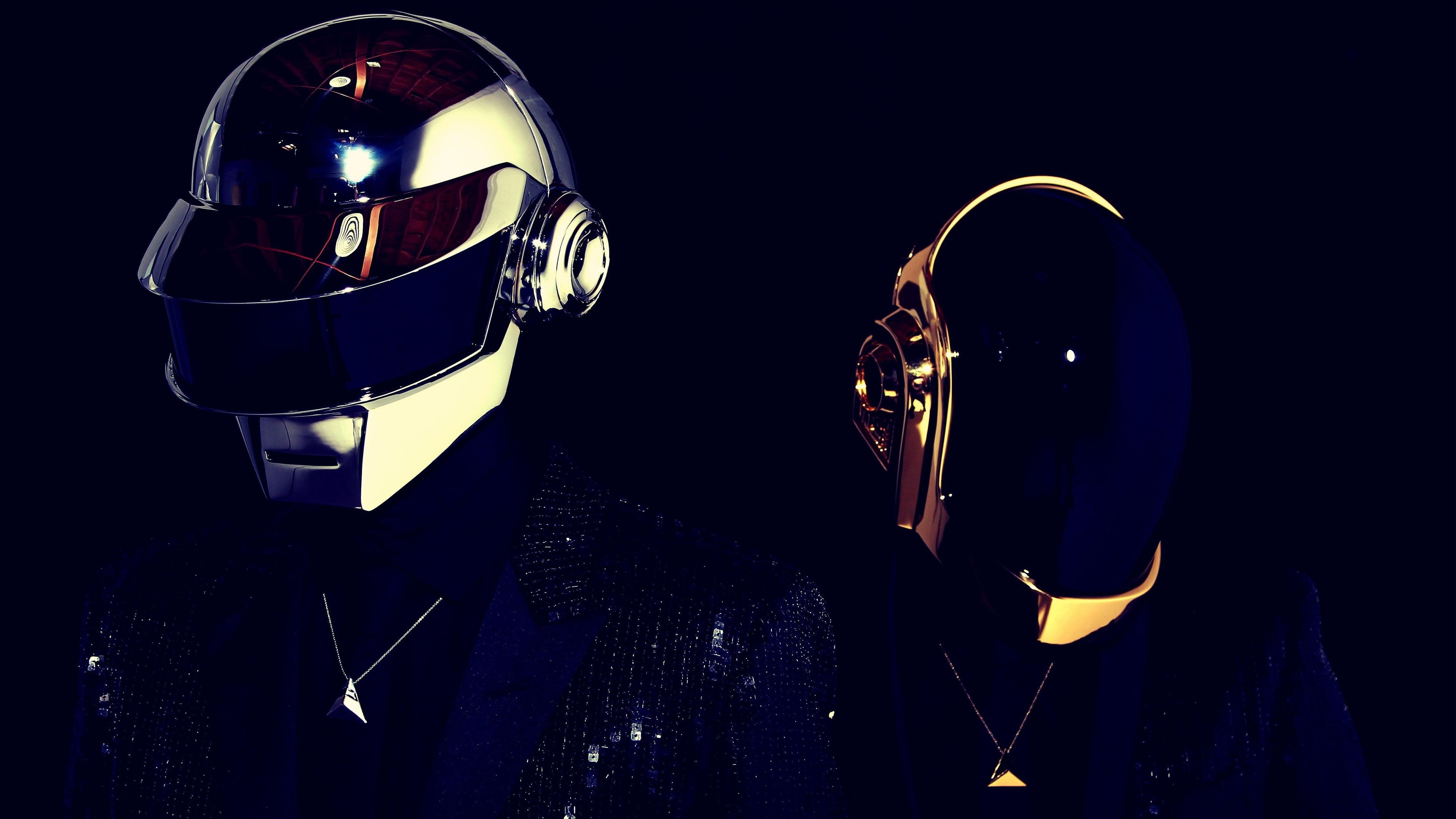 close-up, luxury, security, game, music, mode of transportation, mask - disguise, black background, Daft Punk, pc, indoors, musical instrument, 4K, studio shot, HD Wallpaper