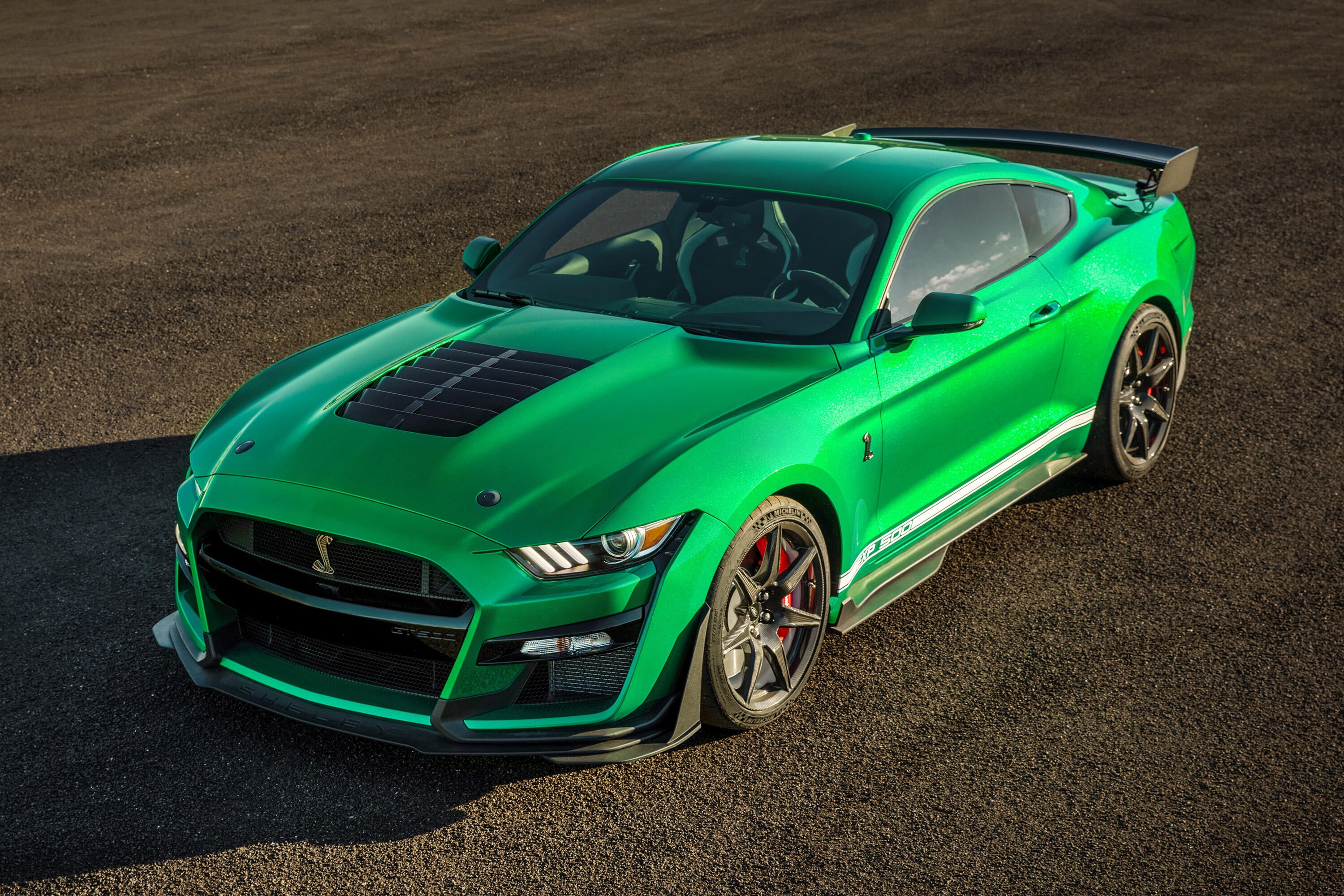 Green Hornet, 2020, Ford, 2K, GT500, Shelby, EXP 500, Mustang, HD Wallpaper