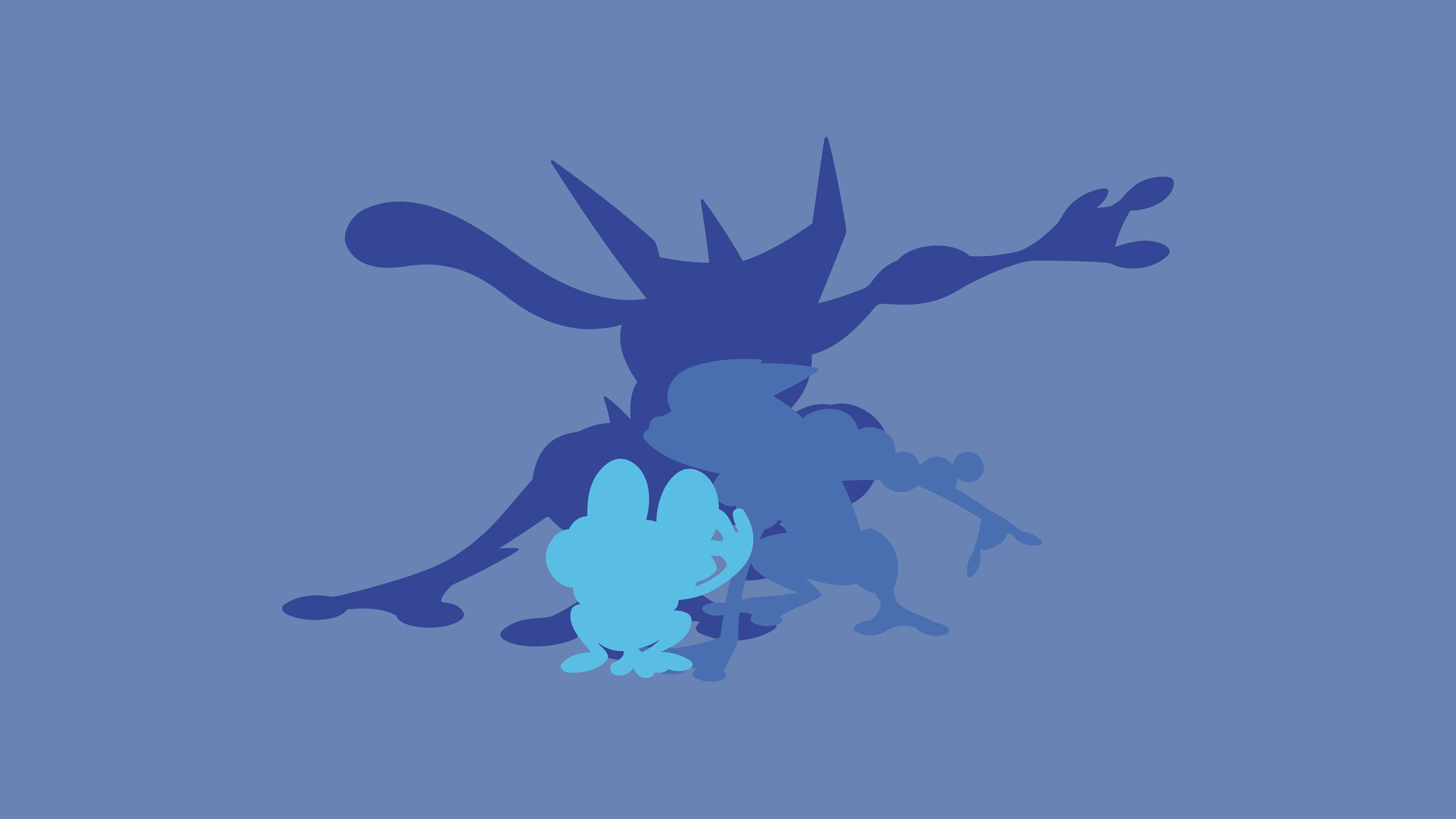 4K, Frogadier (Pokémon), Pokémon, Greninja (Pokémon), Froakie (Pokémon), HD Wallpaper