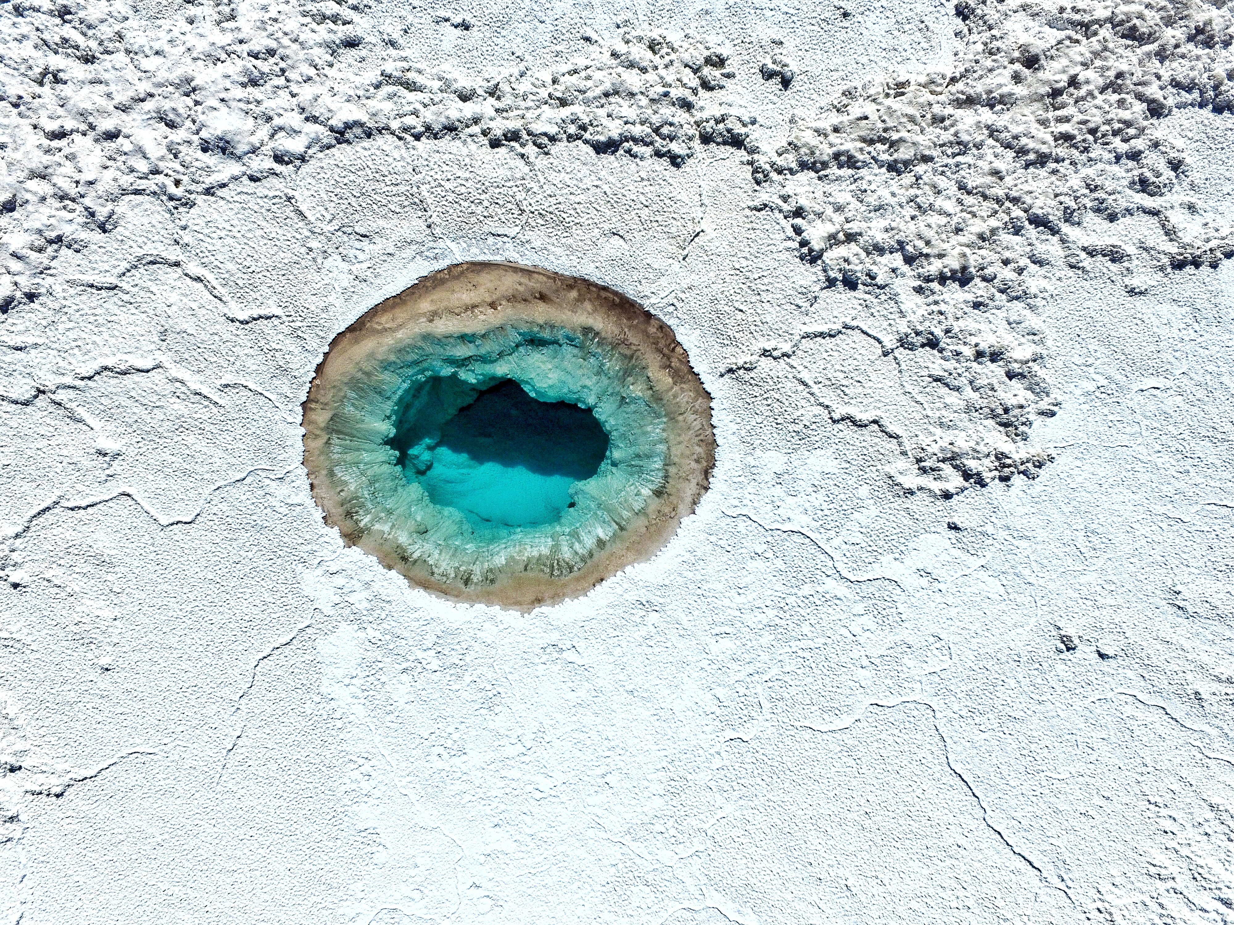 oasis, hidden lagoon, beauty in nature, stone, full frame, desert, san pedro atakama, eye, ayahuasca, san pedro de atacama, textured, turquoise colored, HD Wallpaper