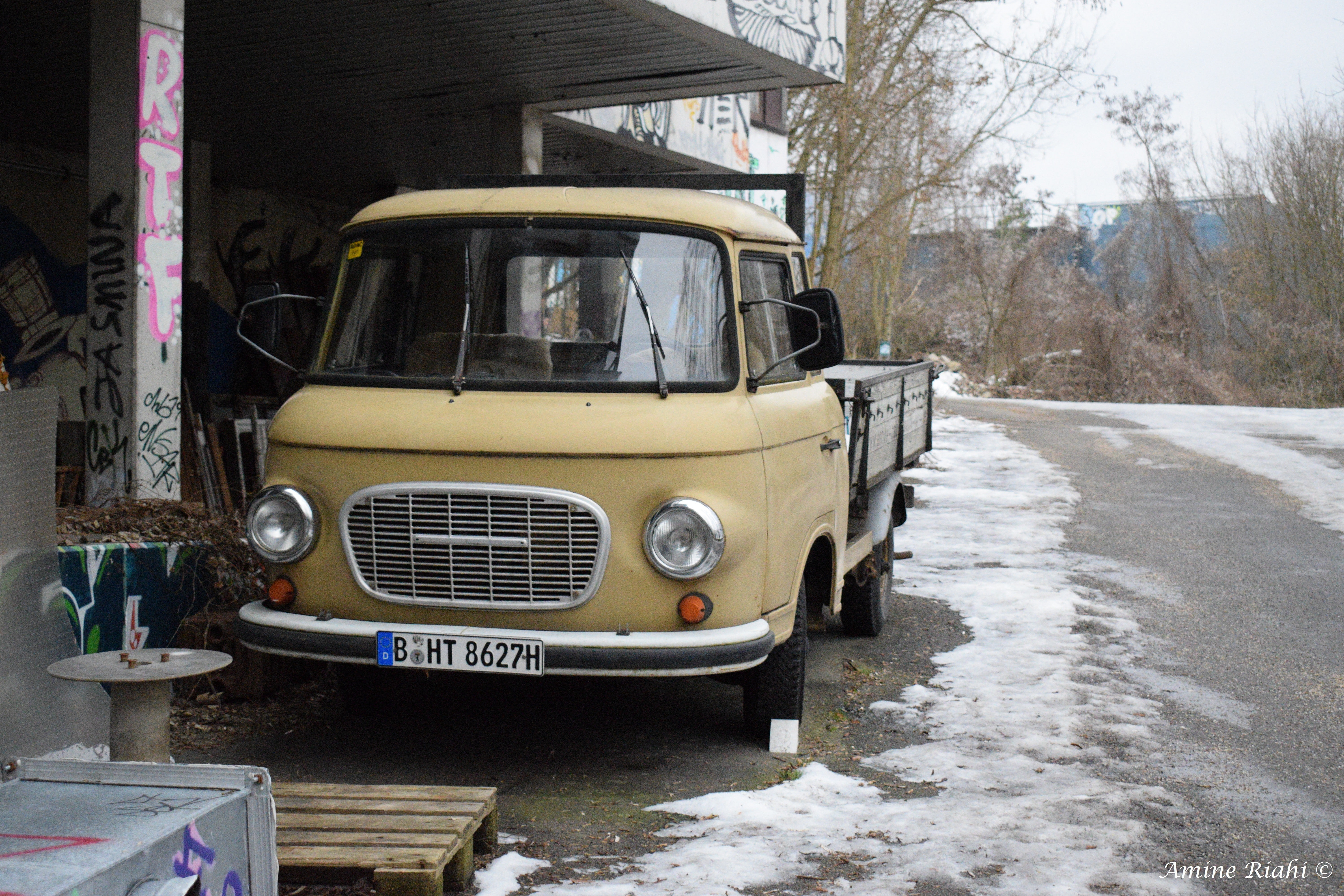Barkas, Teufelsberg, Berlin, Germany, 5K, B1000, HD Wallpaper
