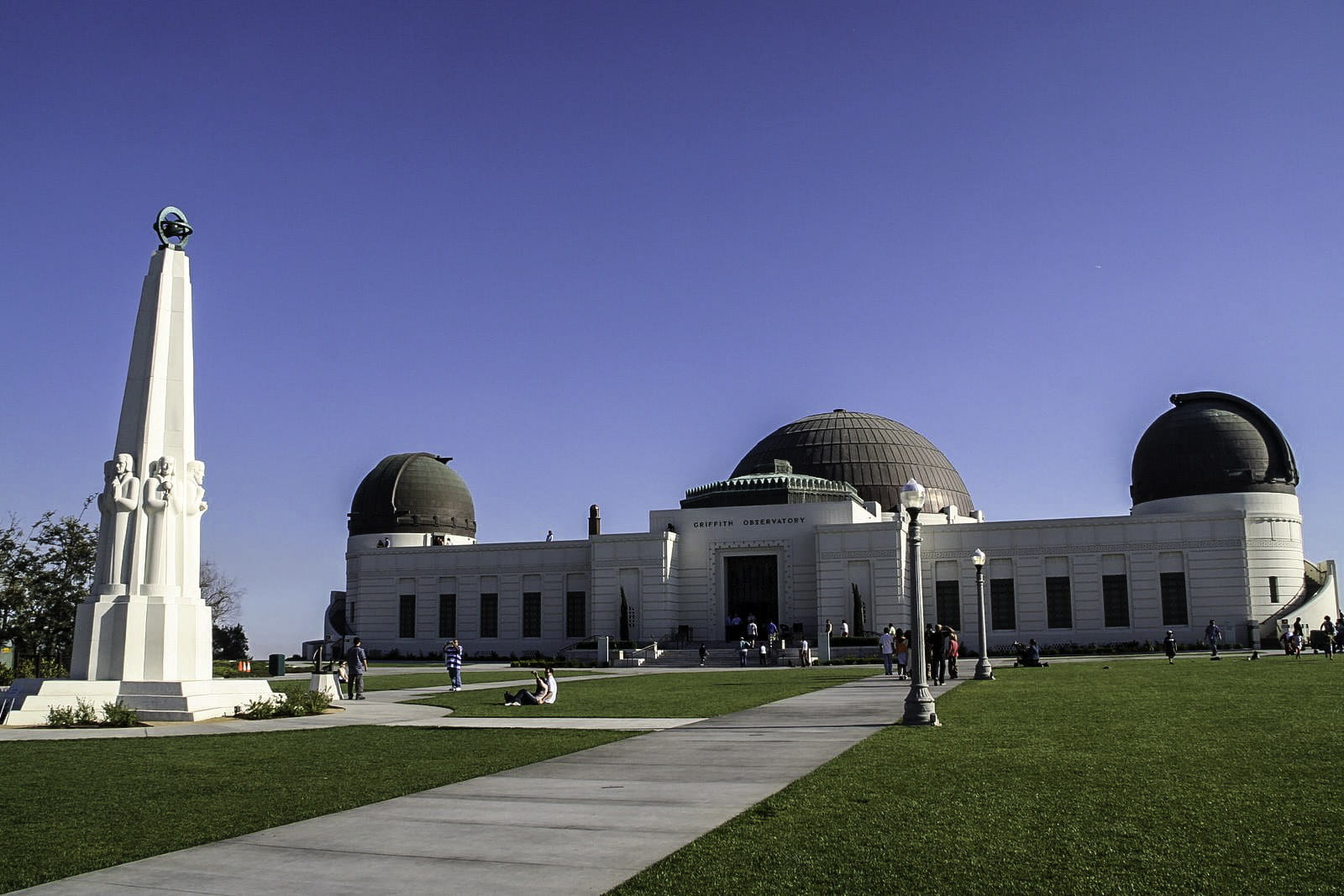 outdoors, clear sky, public domain, United States, nature, stars, blue, griffith, the past, los, travel destinations, dome, built Structure, no people, HD Wallpaper