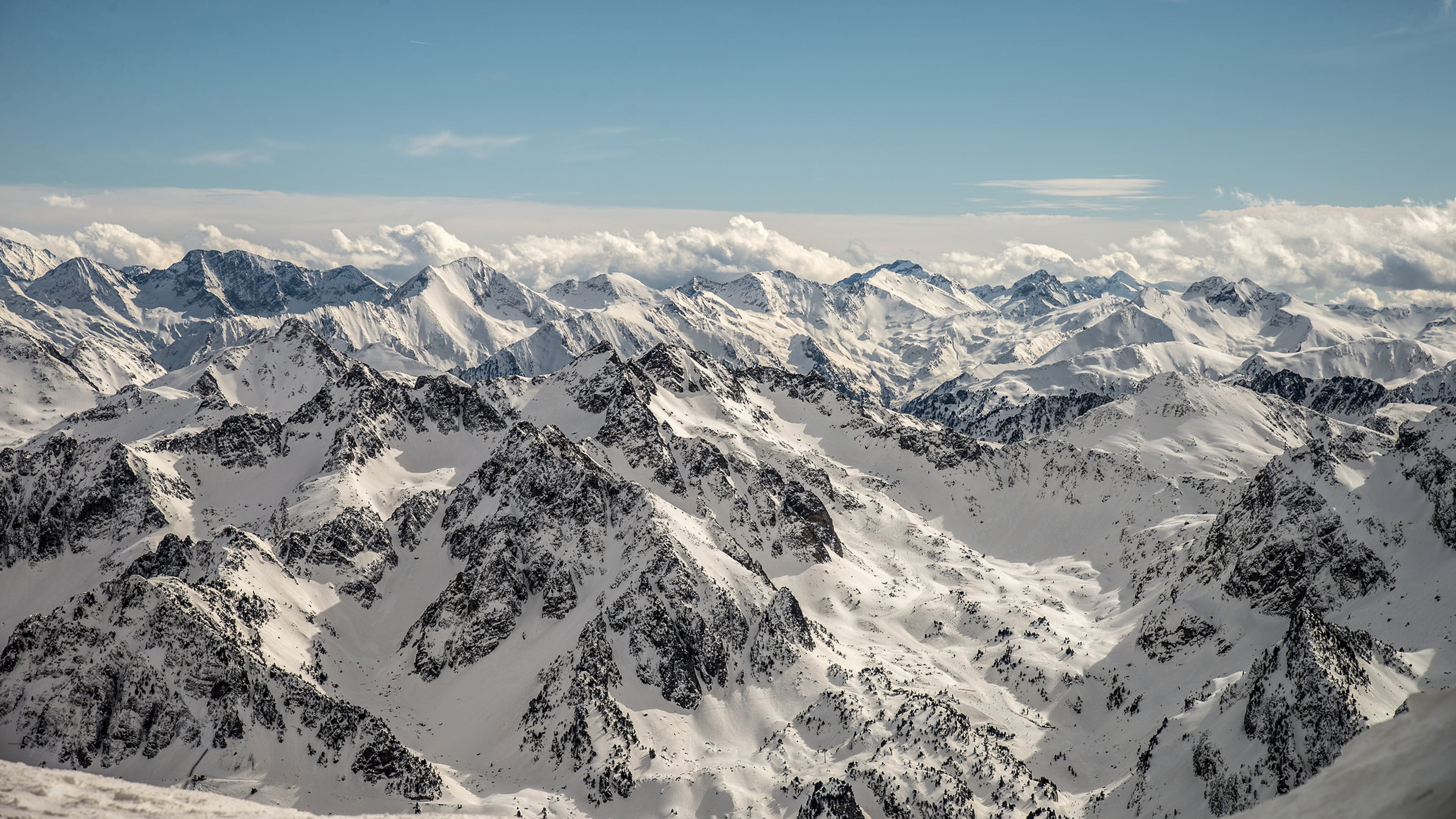 no people, bigorre, location, snowcapped mountain, idyllic, mountain, pyrenees, du, environment, pic, scenics - nature, snow, cloud - sky, altitude, cold temperature, HD Wallpaper