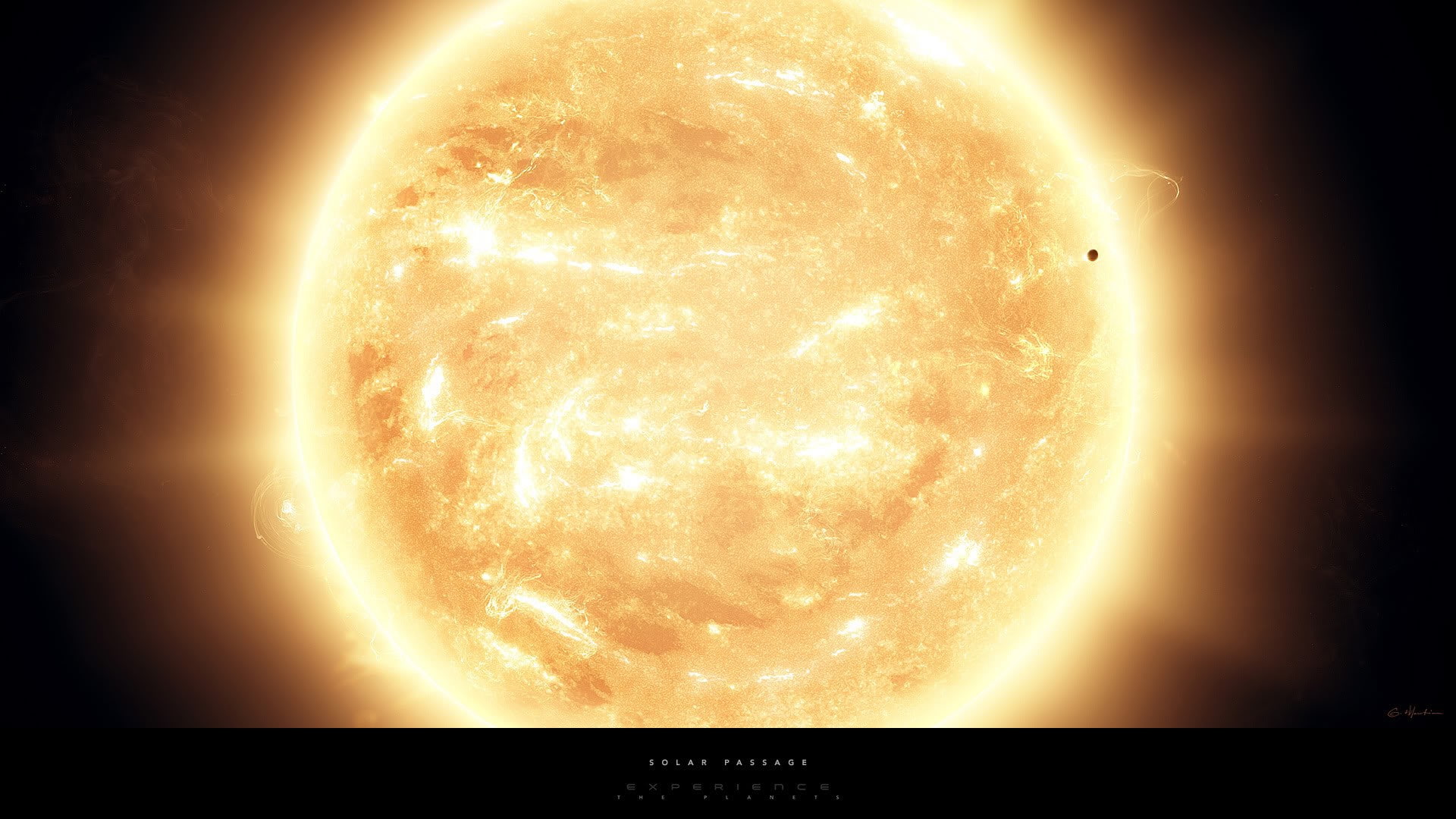 digital art, Sun, 1080P, Greg Martin, space, space art, HD Wallpaper