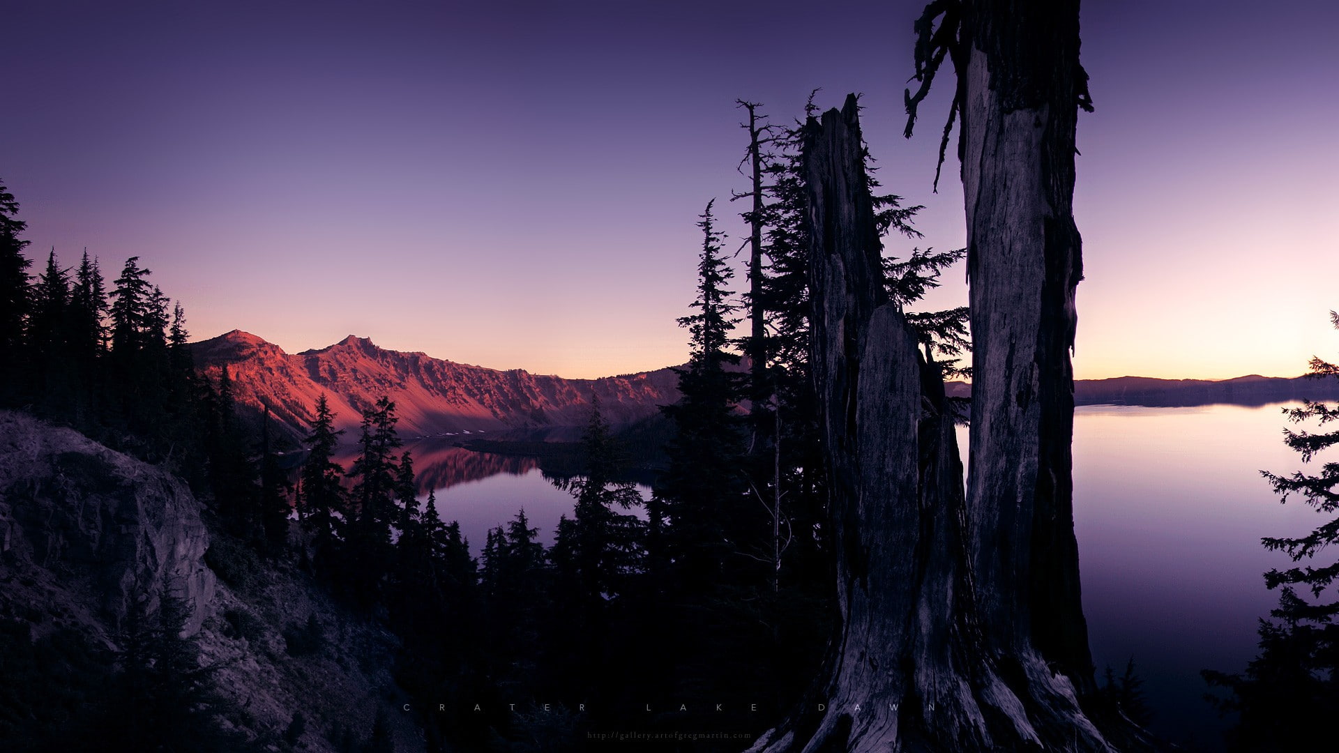 nature, 1080P, lake, landscapes, greg, martin, crater, HD Wallpaper