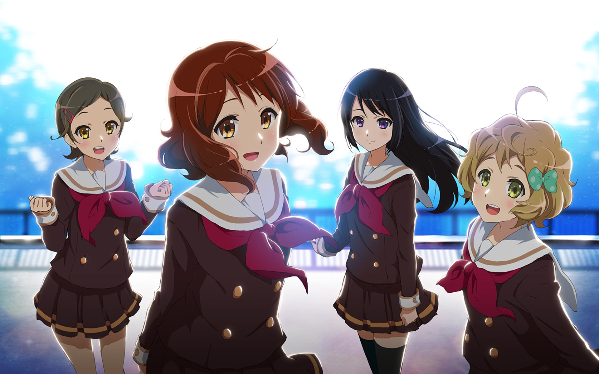 child, 1080P, representation, three quarter length, girls, sister, Kousaka Reina, group of people, Oumae Kumiko, women, art and craft, people, standing, HD Wallpaper